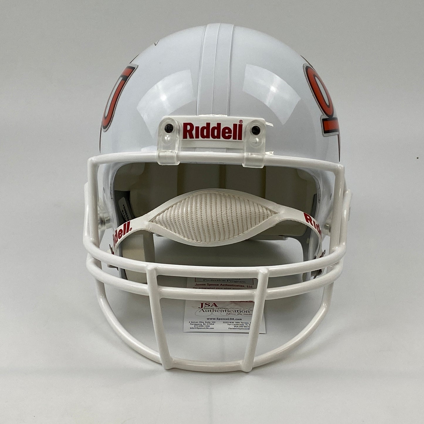 Autographed/Signed Barry Sanders Oklahoma State Cowboys Full Size FS F/S Replica College Football Helmet JSA COA