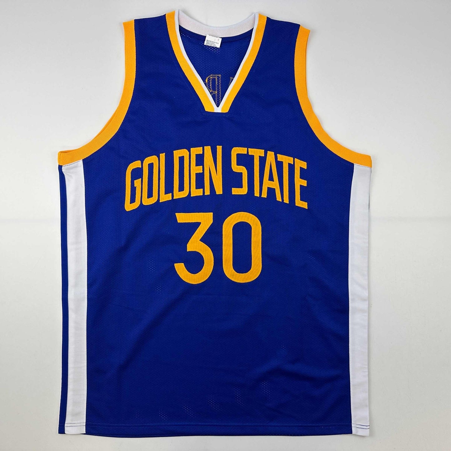 Autographed/Signed Stephen Steph Curry Golden State Blue Basketball Jersey JSA COA