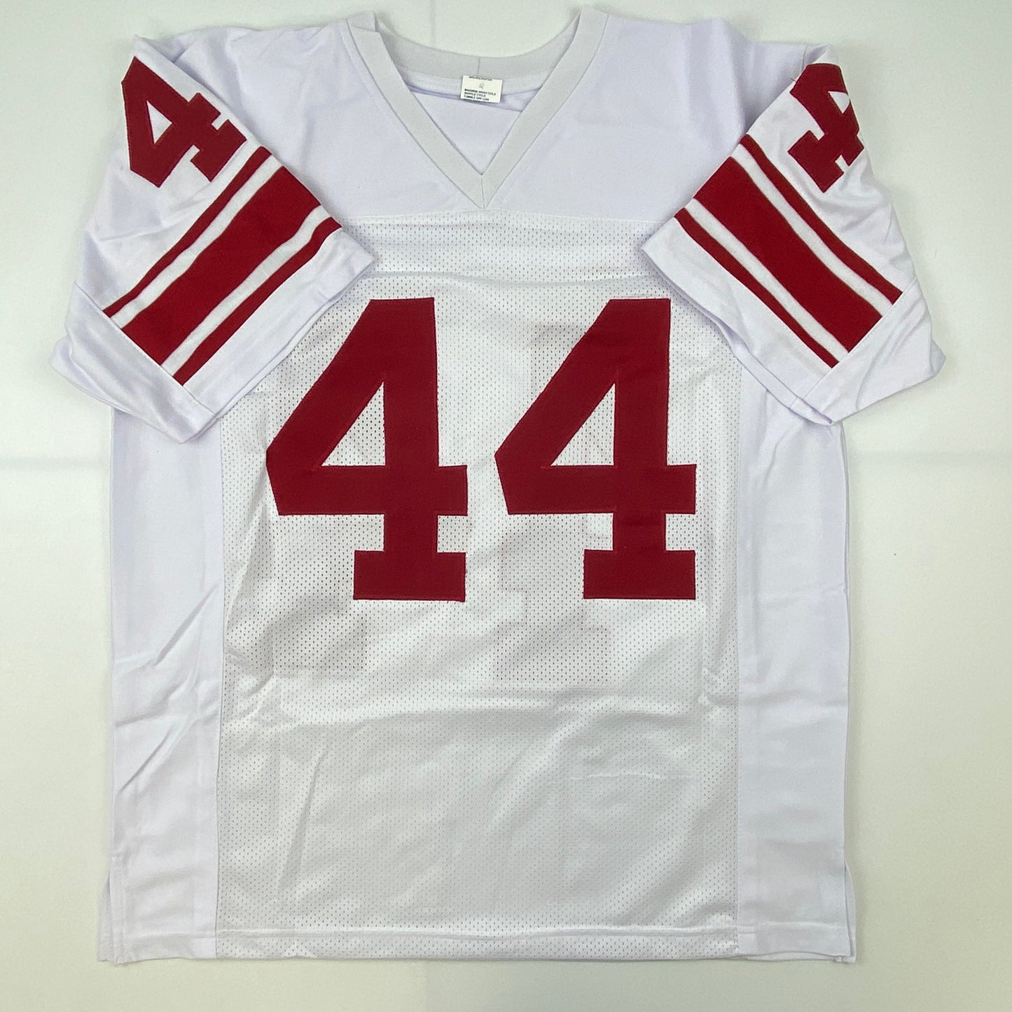 Autographed/Signed John David Crow 57 Heisman Texas A&M White College Football Jersey JSA COA