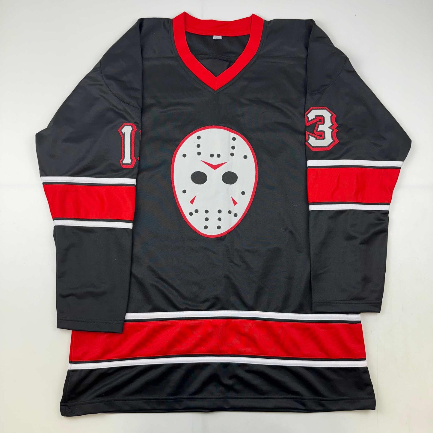Autographed/Signed Ari Lehman Jason Voorhees Friday The 13th Black Movie Jersey JSA COA