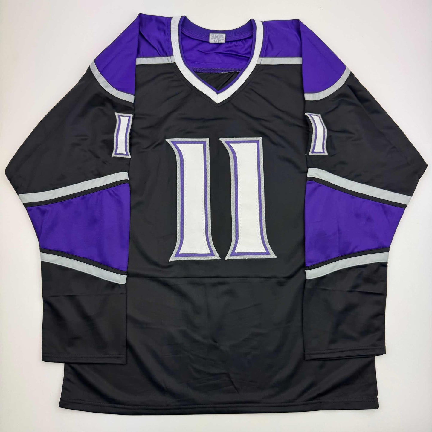 Autographed/Signed Anze Kopitar Los Angeles LA Black Hockey Jersey Beckett BAS COA #2