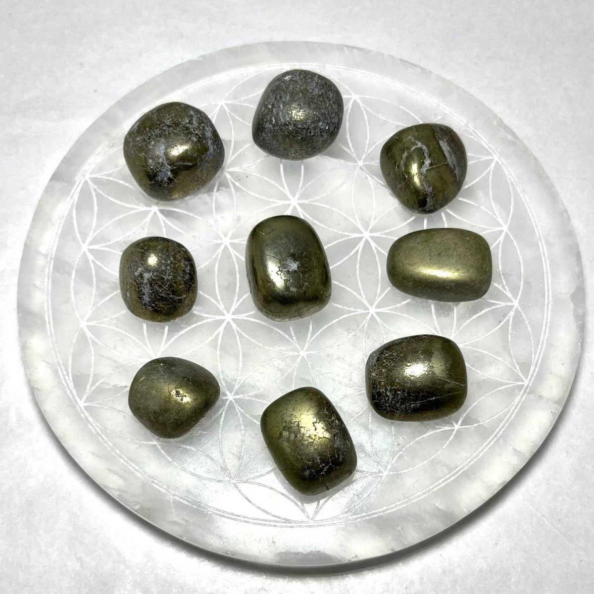 Pyrite Tumbled Stone