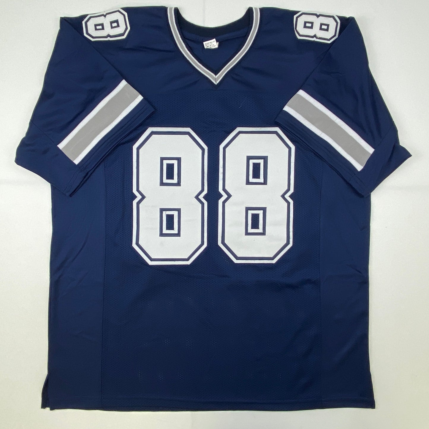 Autographed/Signed CeeDee Lamb Dallas Blue Football Jersey JSA COA