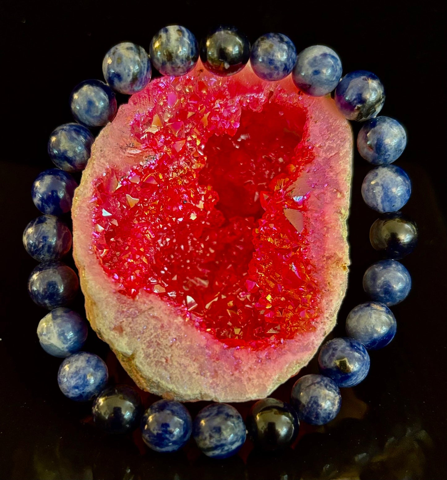 Sodalite Gemstone Bracelet – Intuition, Truth & Emotional Balance