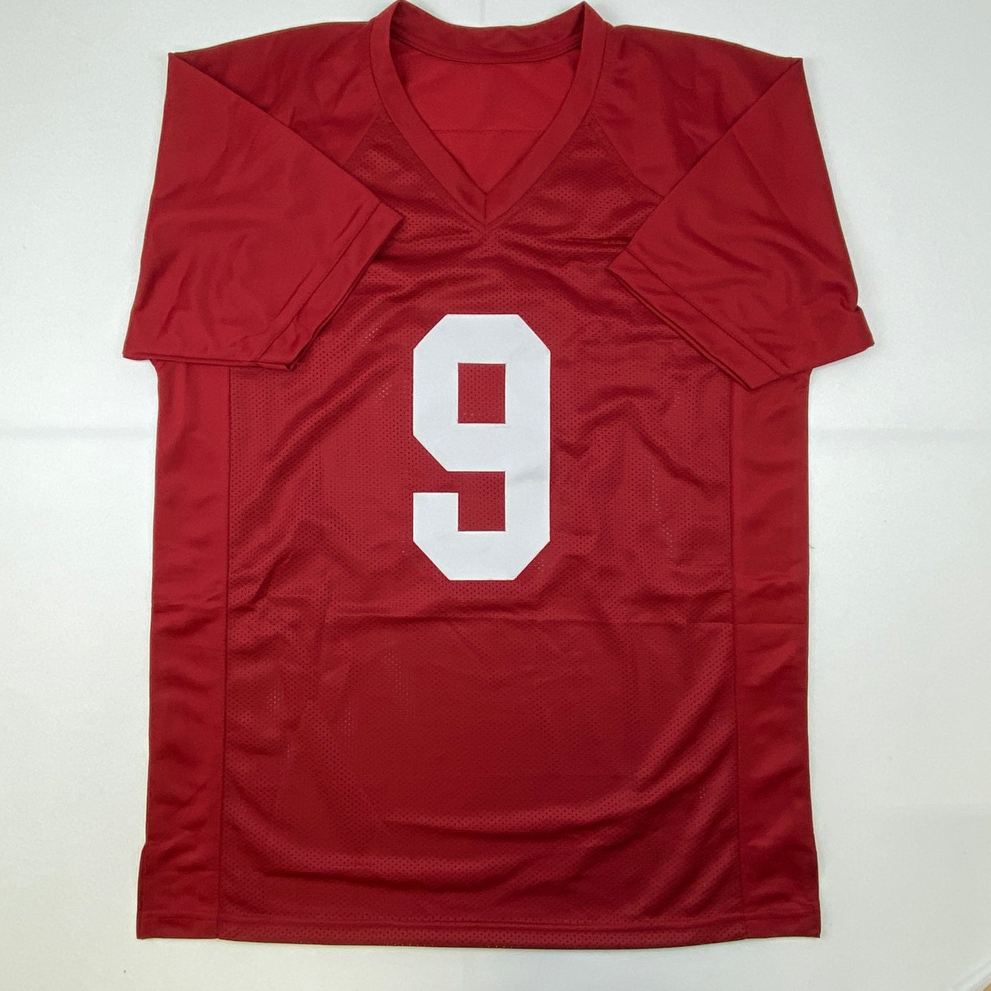 Autographed/Signed Bryce Young Alabama Red College Football Jersey Beckett BAS COA