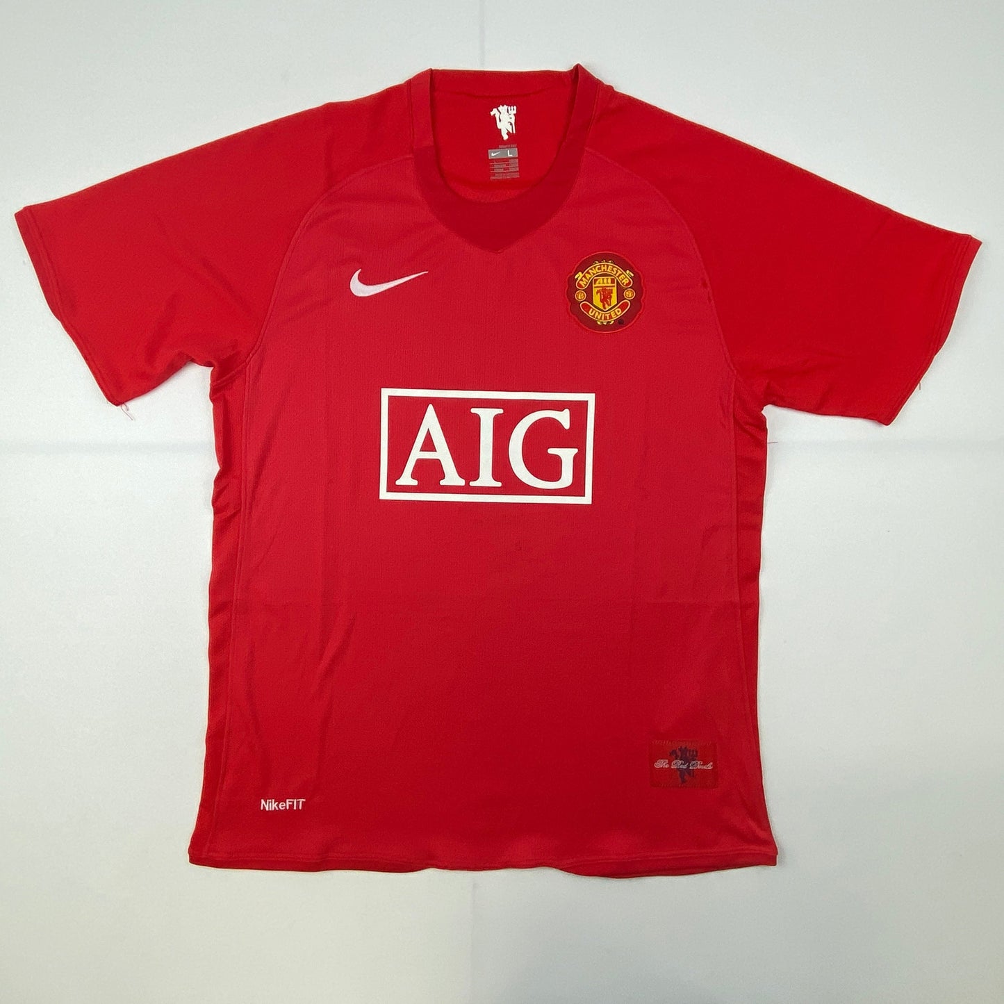 Autographed/Signed Cristiano Ronaldo Manchester United Red 2008 Soccer Futbol Jersey Beckett BAS COA/LOA