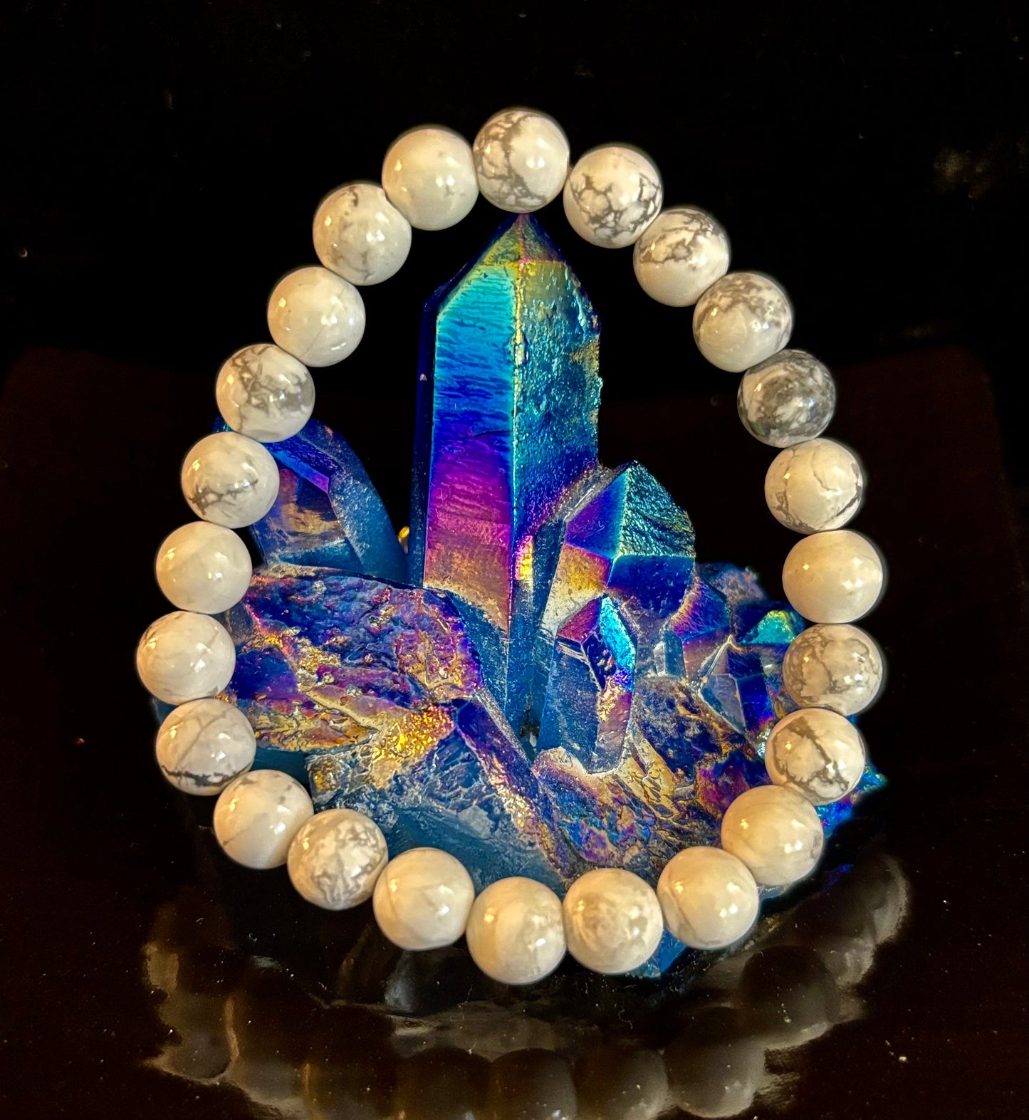 White Howlite Bracelet – Calm, Clarity & Inner Peace