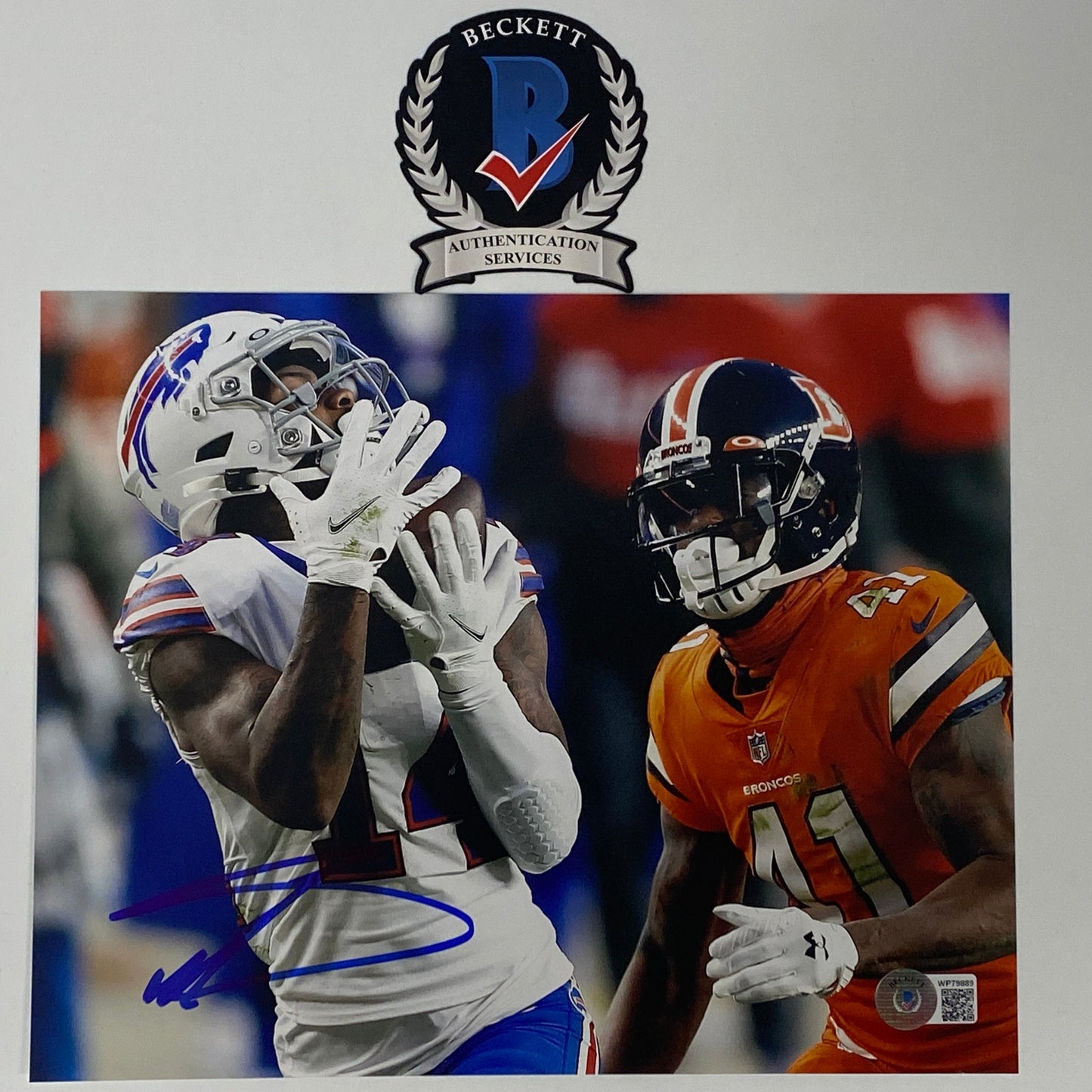 Autographed/Signed Stefon Diggs Buffalo Bills 8x10 Football Photo Beckett BAS COA #2