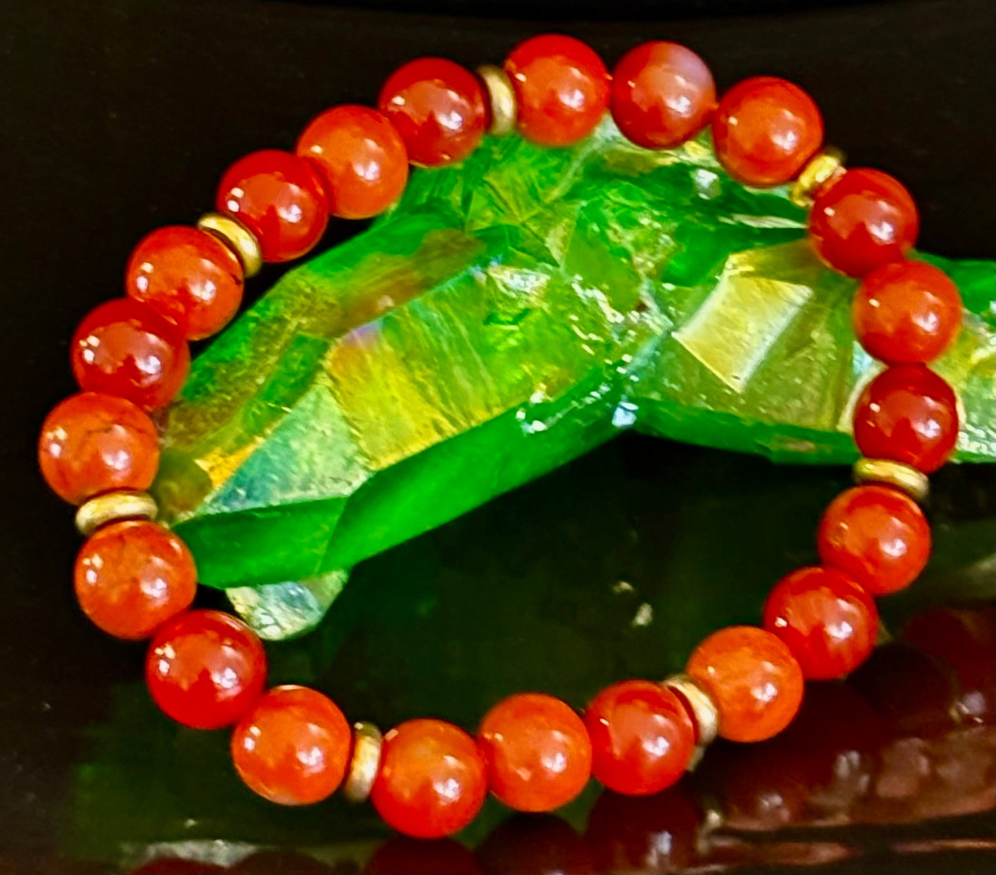 Carnelian & Red Jasper Empowerment Bracelet – Self-Confidence & Success