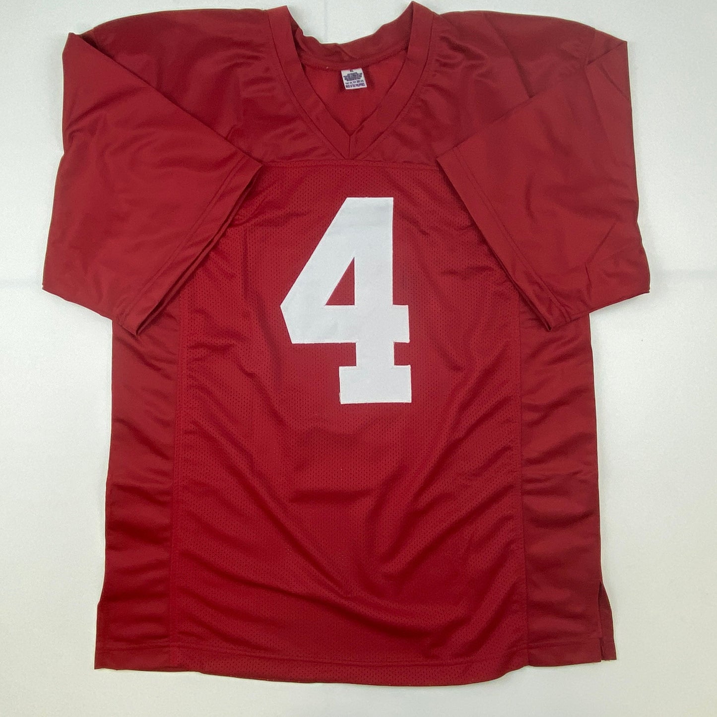 Autographed/Signed Brian Robinson Jr. Alabama Red College Football Jersey JSA COA