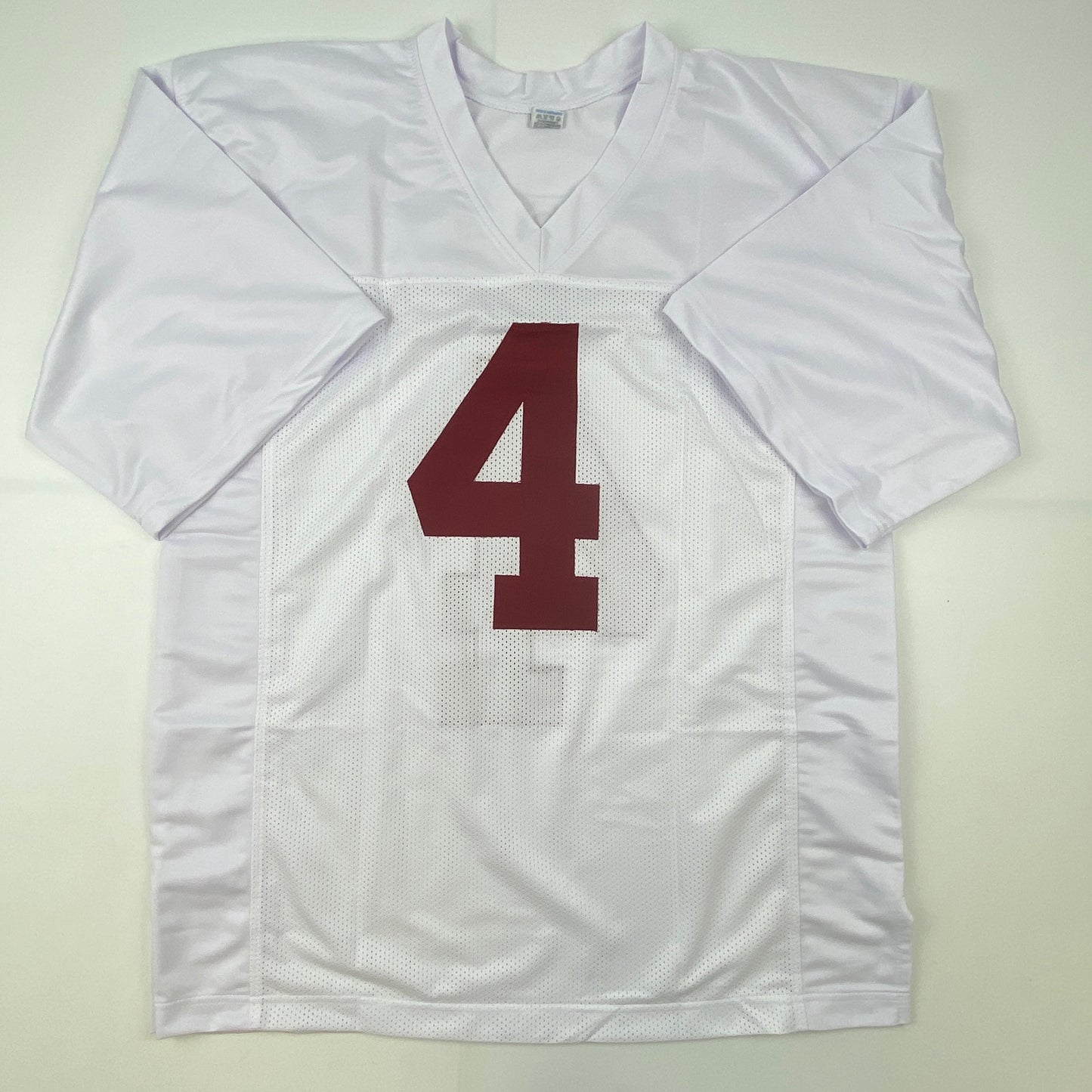 Autographed/Signed Brian Robinson Jr. Alabama White College Football Jersey Beckett BAS COA