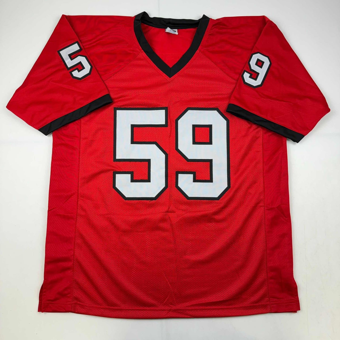 Autographed/Signed Broderick Jones Georgia Red College Football Jersey JSA COA