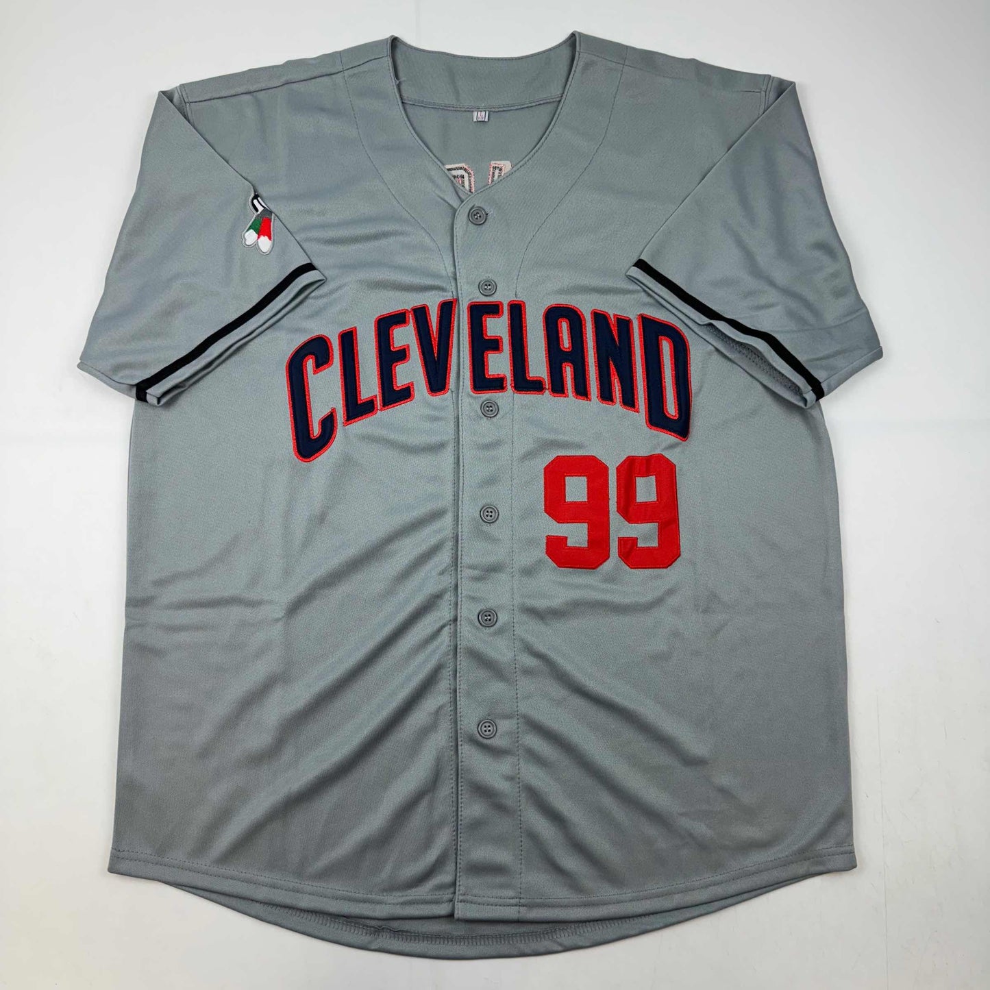 Autographed/Signed Charlie Sheen Wild Thing Ricky Vaughn Major League Movie Grey Baseball Jersey JSA COA