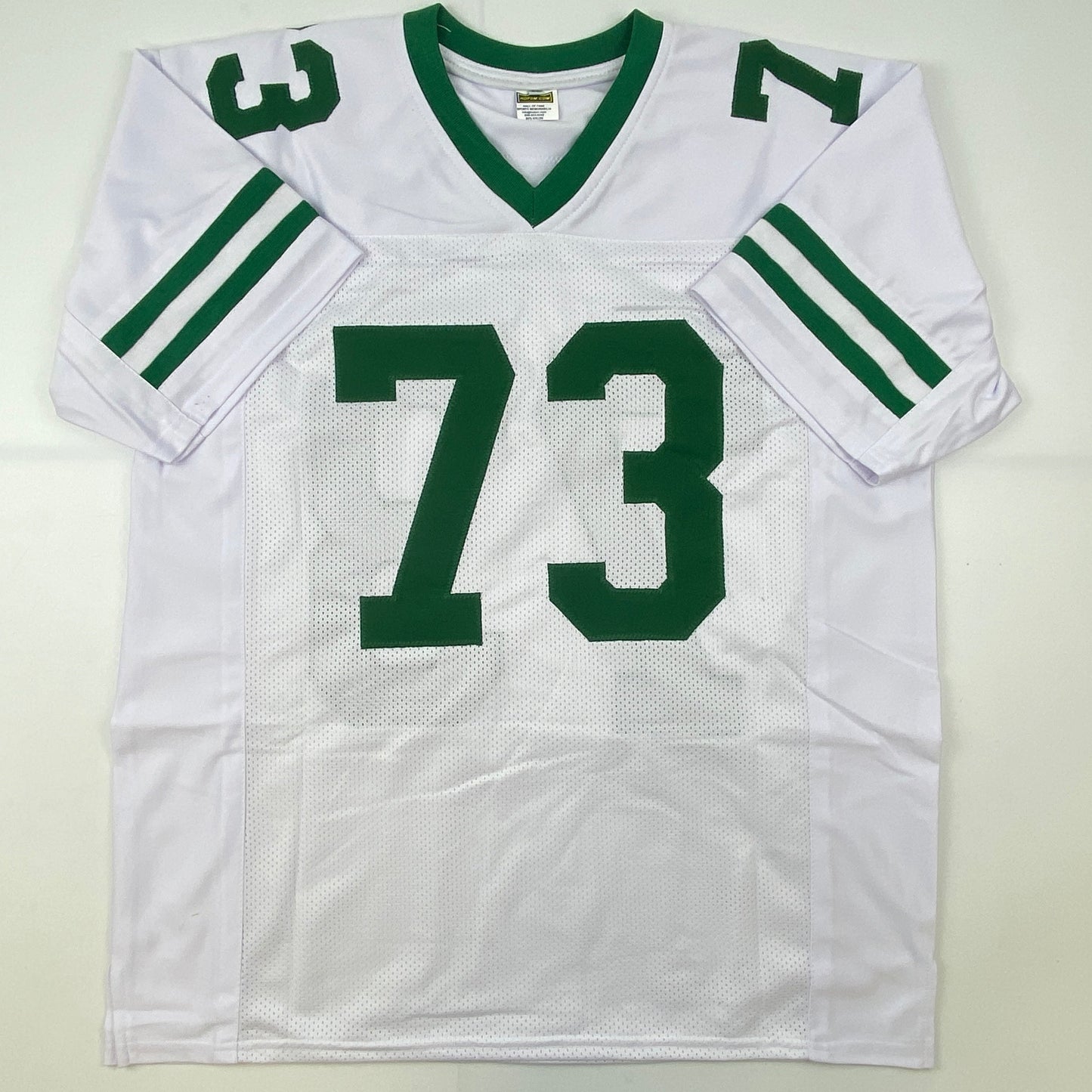 Autographed/Signed Joe Klecko New York White Football Jersey JSA COA