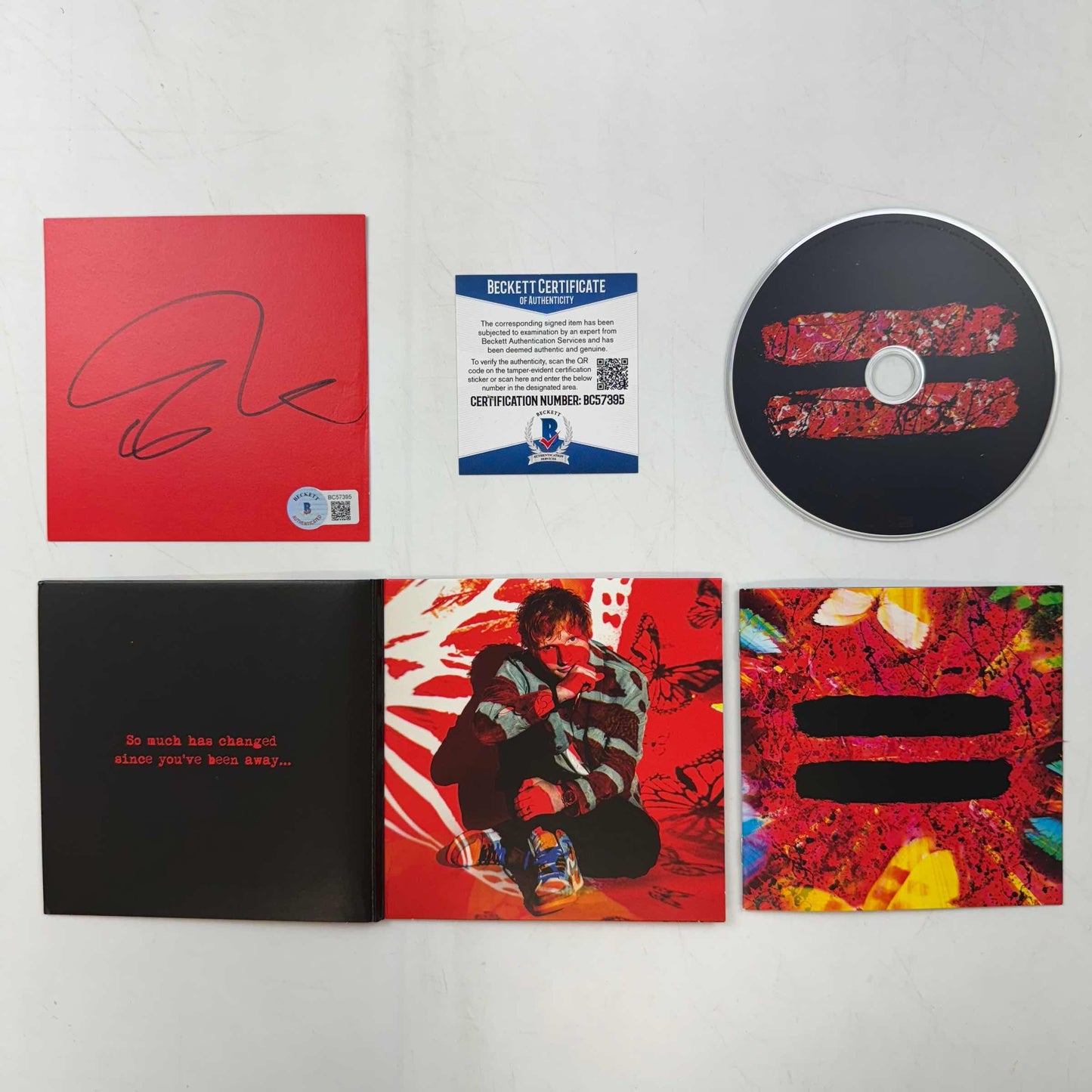Autographed/Signed Ed Sheeran = Album CD Cover Disk JSA COA
