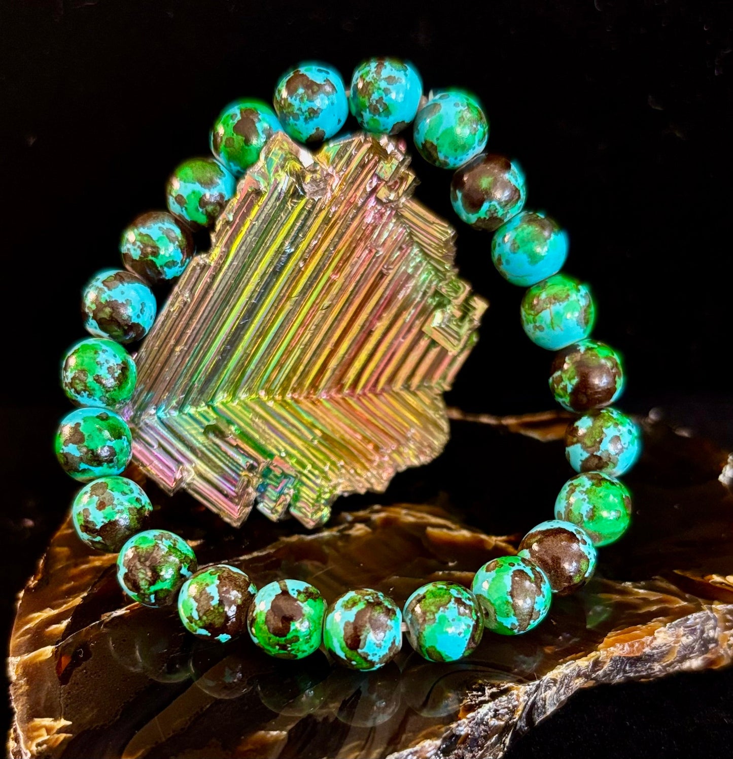 Bohemian Beach Vibes Anti-Anxiety Bracelet – 8mm Calming Beads for Medium Wrists 🌴💆♀️🌊