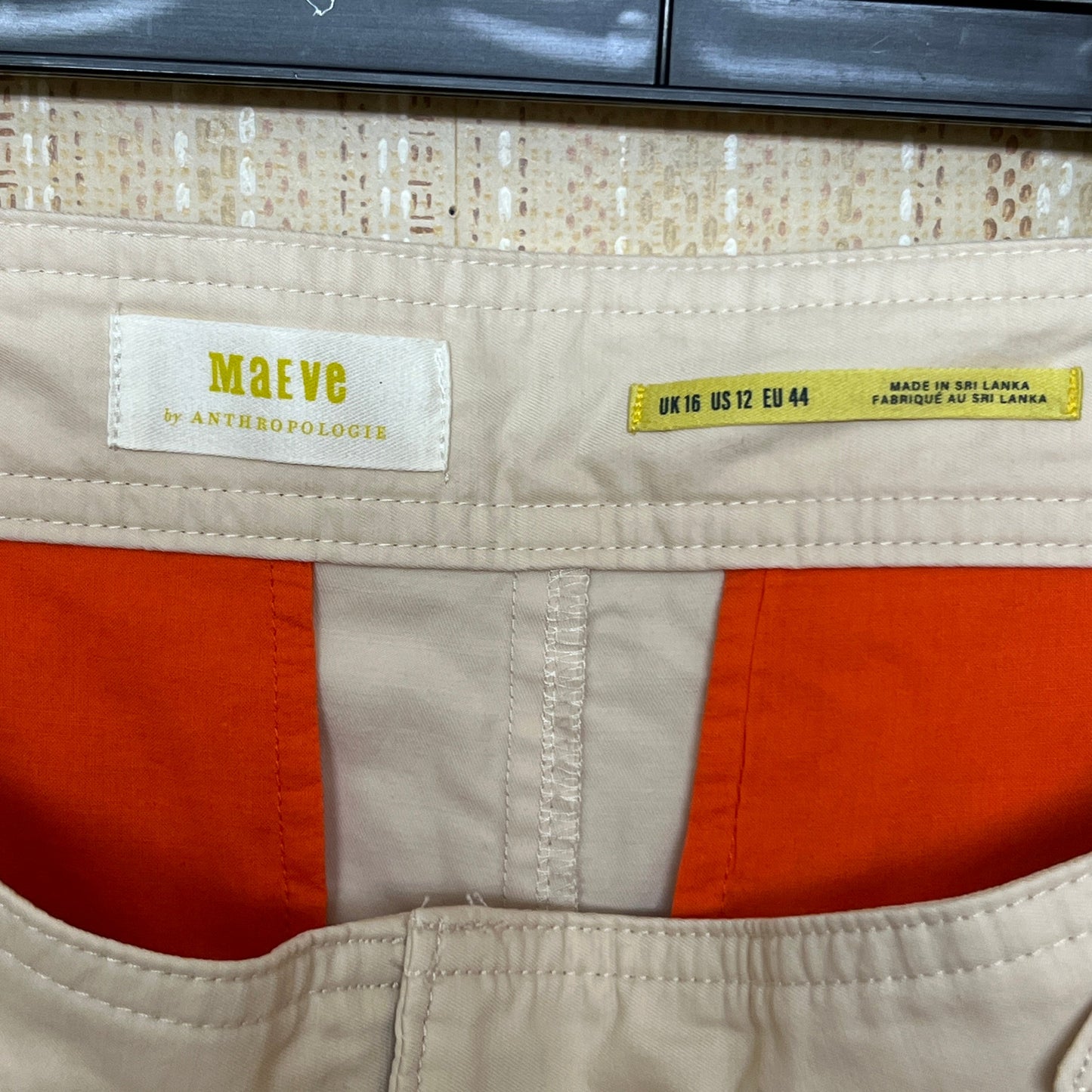 Anthropologie Women's Maeve Utility Barrel trousers