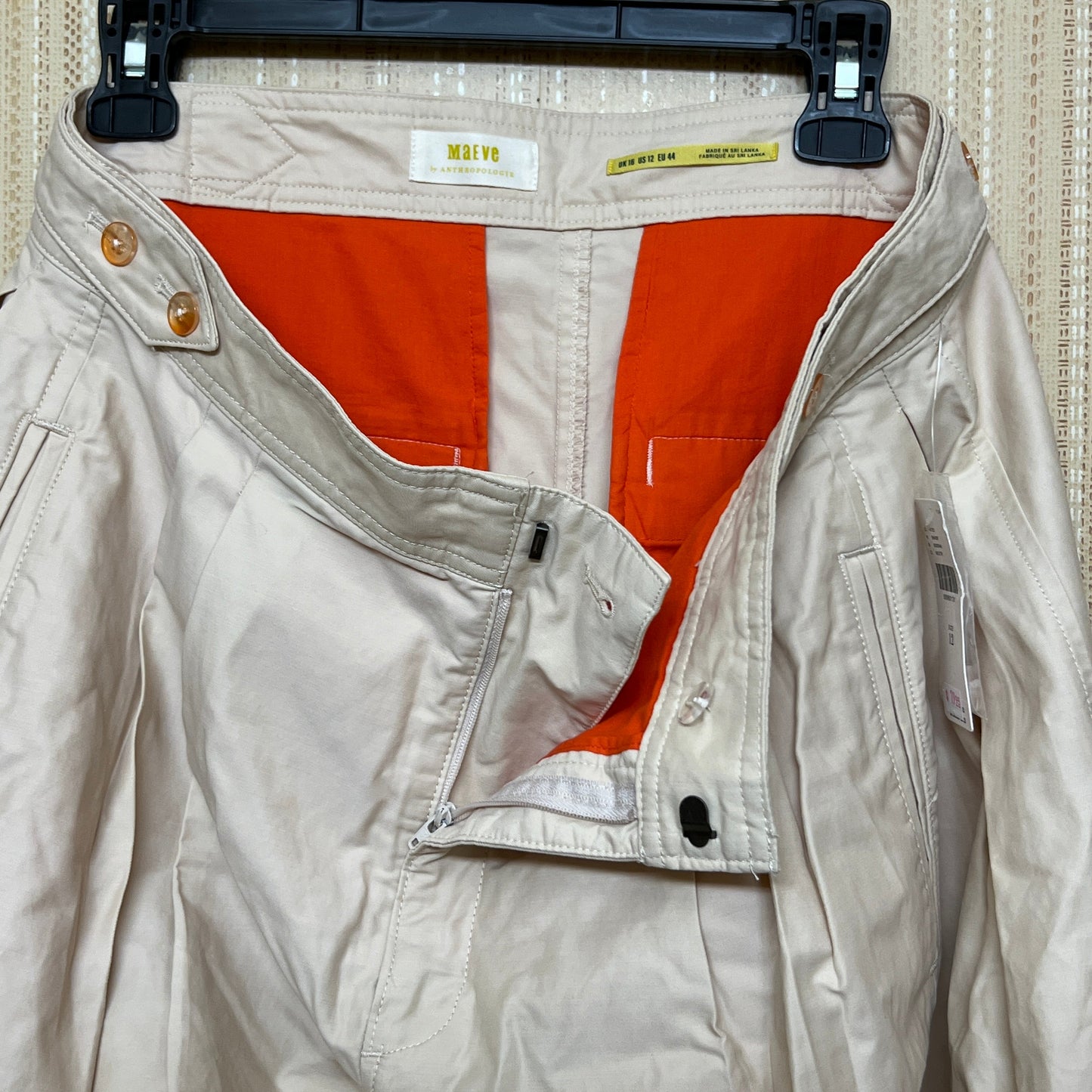 Anthropologie Women's Maeve Utility Barrel trousers
