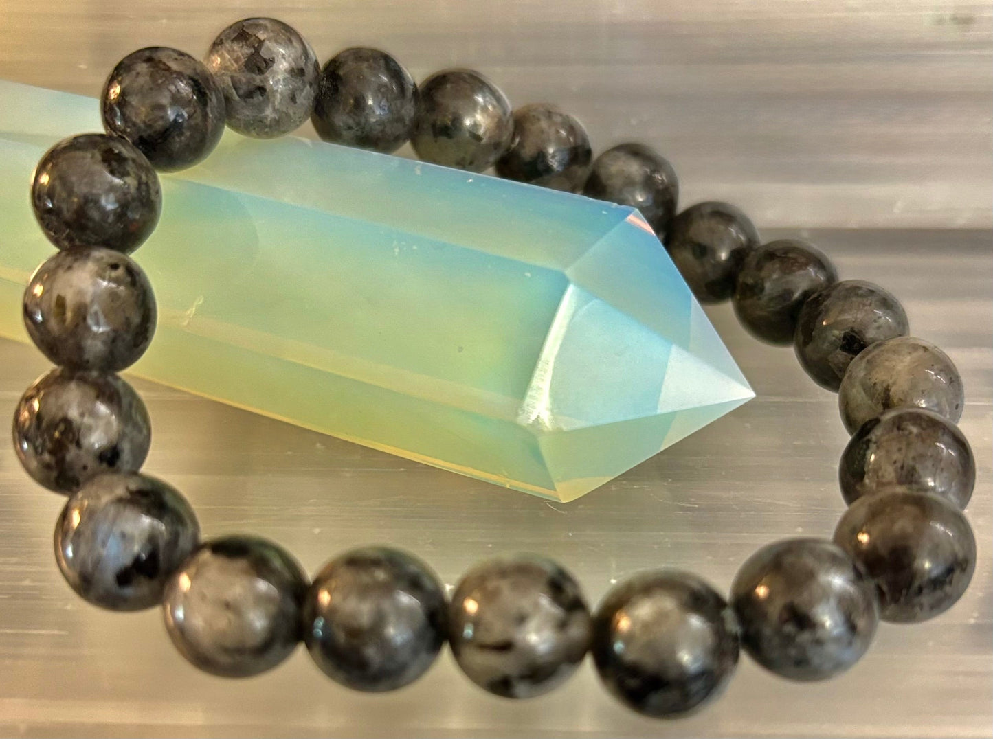 Labradorite Protection & Transformation Bracelet – 8mm or 10mm Natural Stone