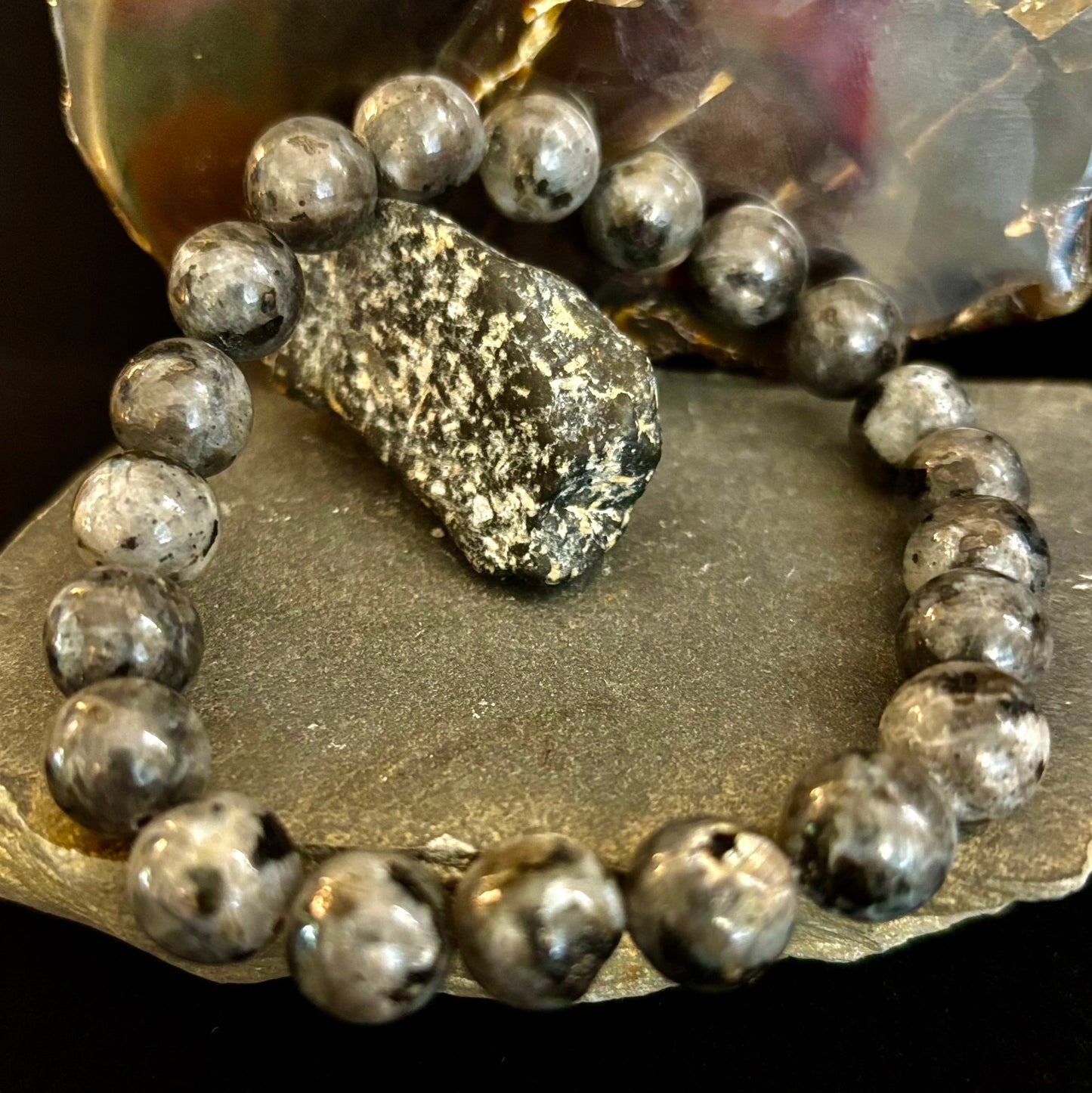 Labradorite Protection & Transformation Bracelet – 8mm or 10mm Natural Stone