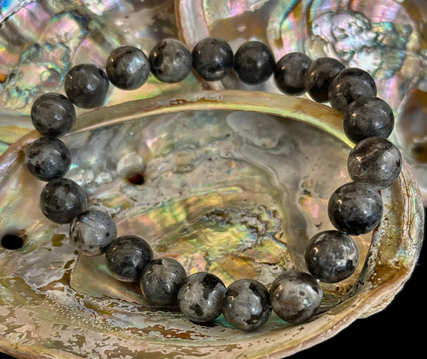 Labradorite Protection & Transformation Bracelet – 8mm or 10mm Natural Stone