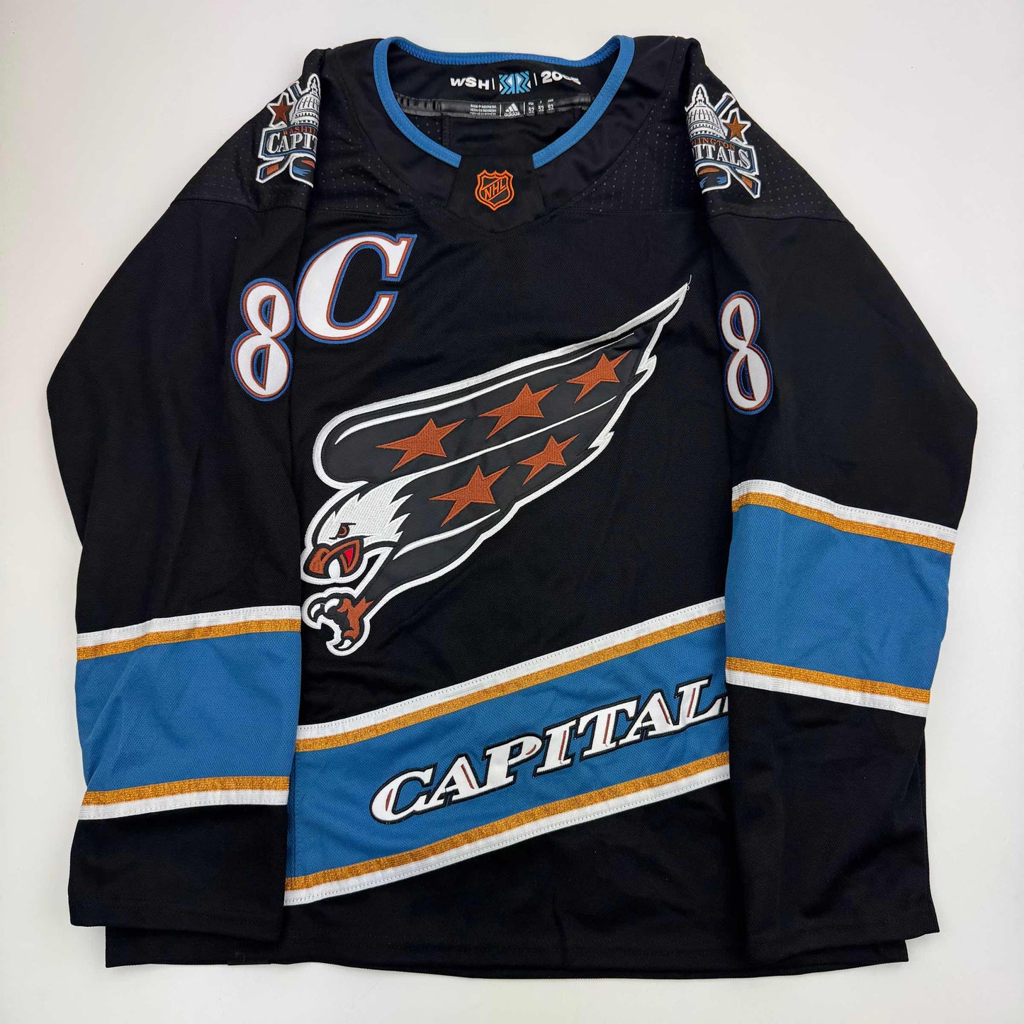 Autographed/Signed Alexander Alex Ovechkin Washington Capitals Black Reverse Retro Hockey Jersey Fanatics COA