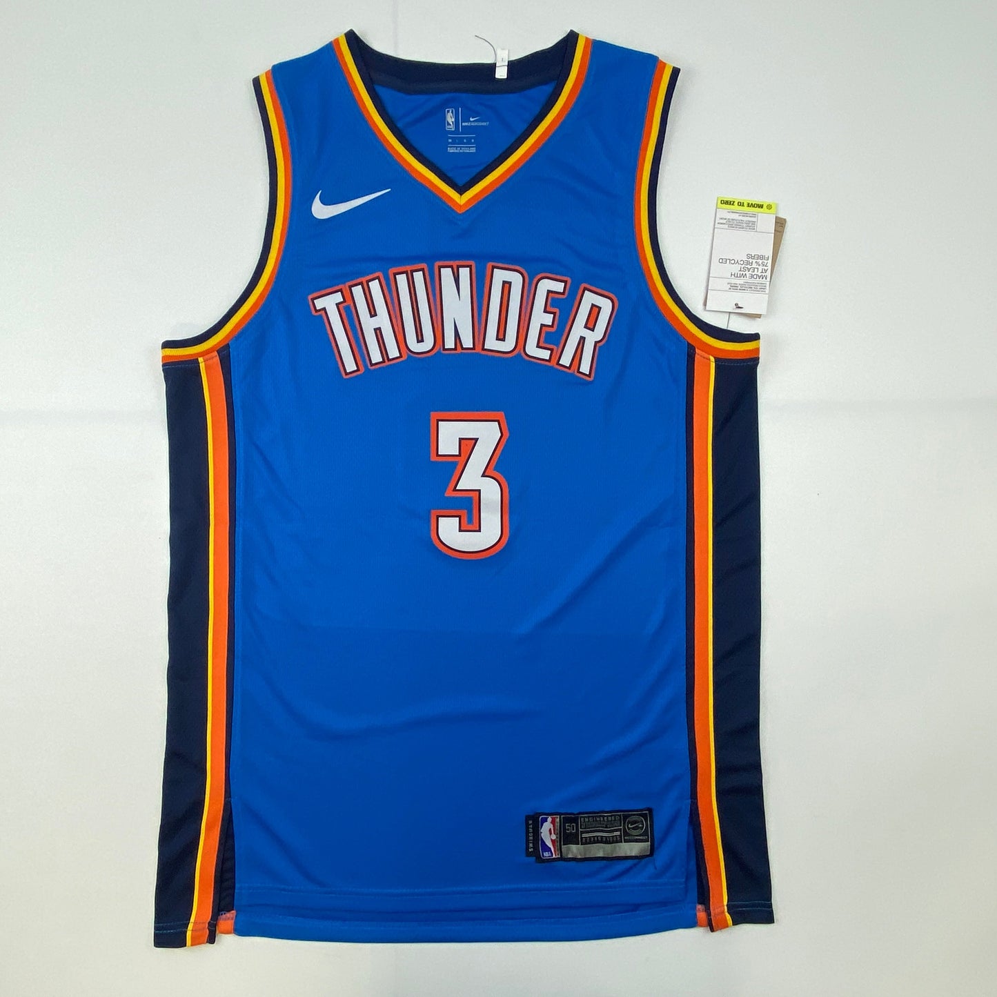 Autographed/Signed Josh Giddey Oklahoma City Thunder Blue Authentic Basketball Jersey PSA/DNA COA