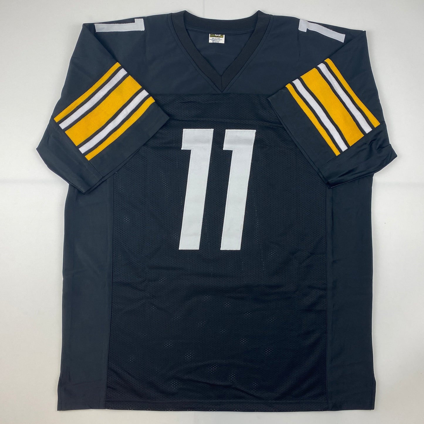 Autographed/Signed Chase Claypool Pittsburgh Black Football Jersey Beckett BAS COA