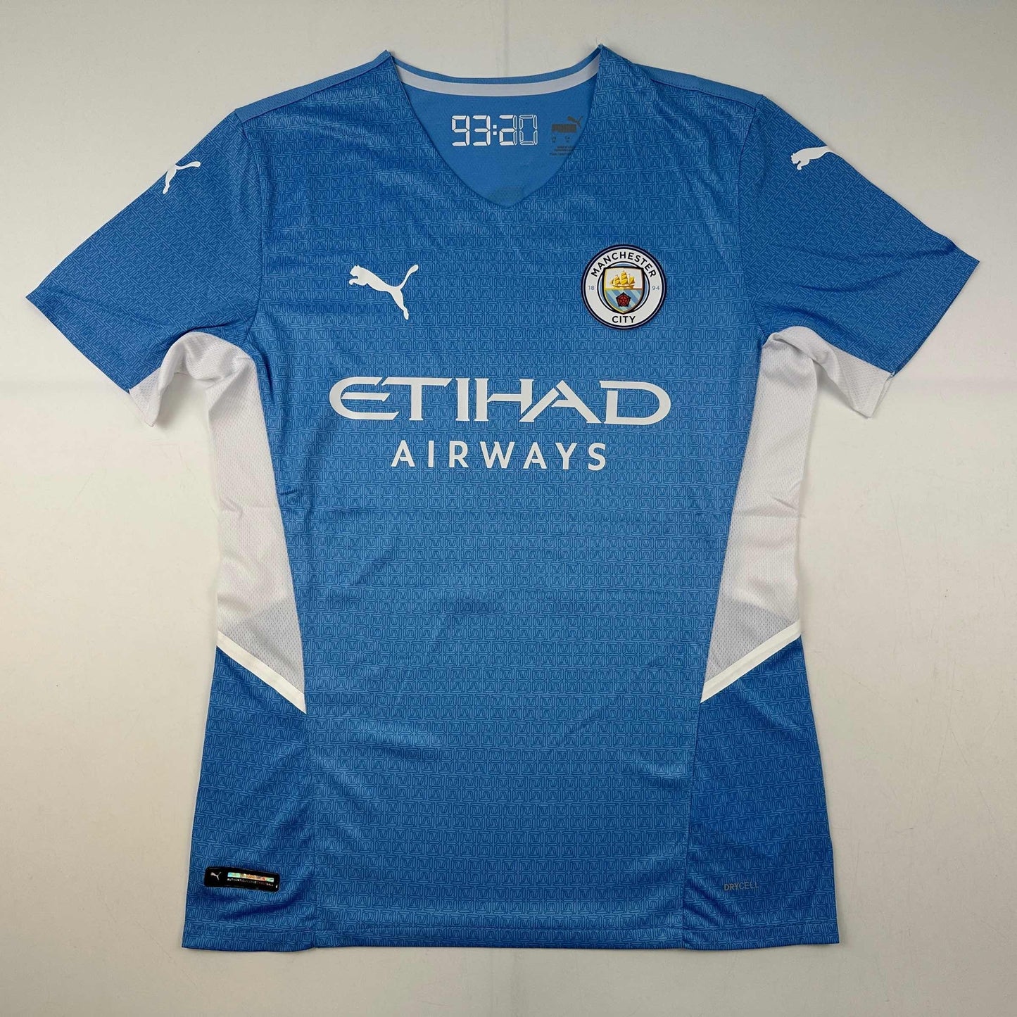 Autographed/Signed Phil Foden Manchester City Blue Soccer Futbol Jersey Beckett BAS COA