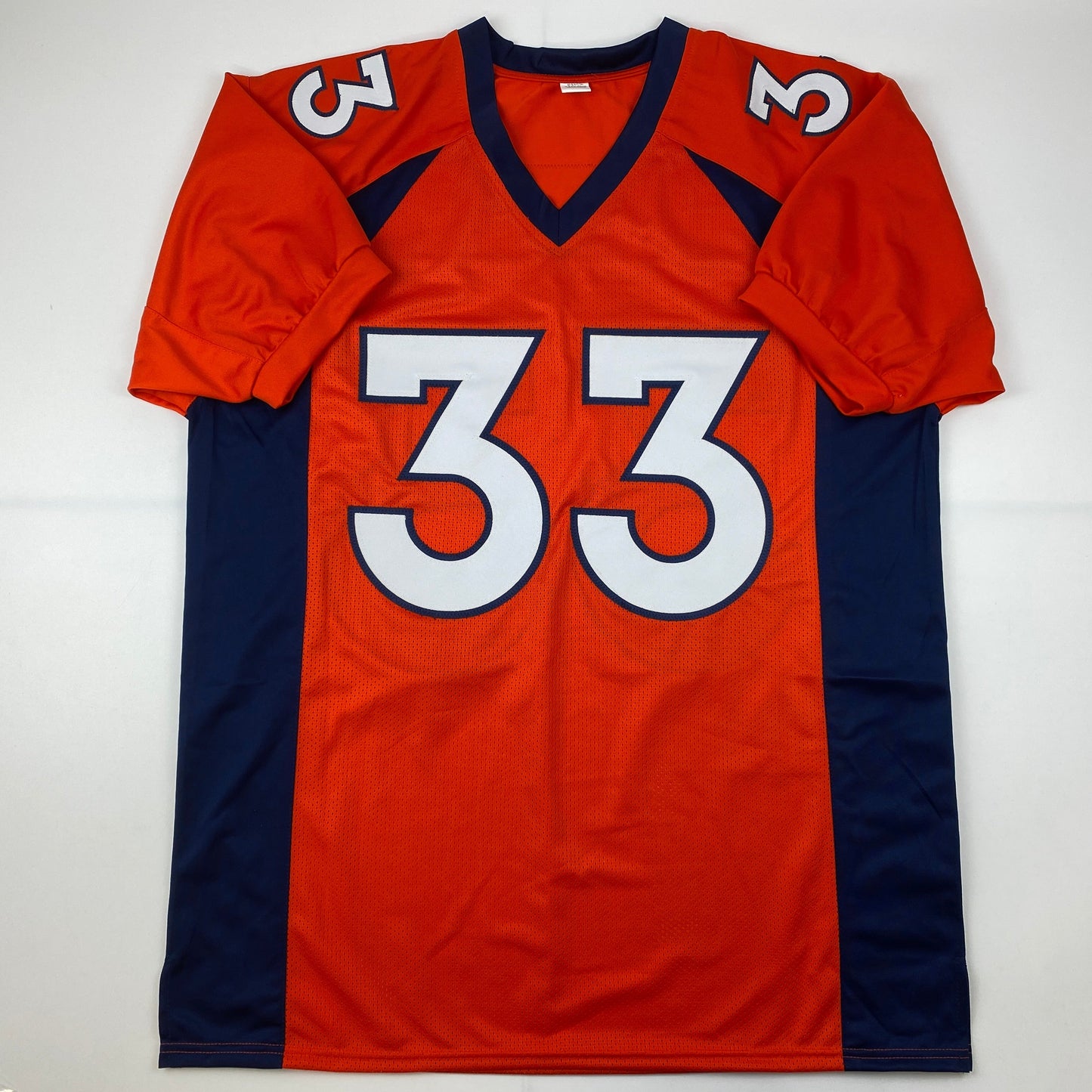 Autographed/Signed Javonte Williams Denver Orange Football Jersey Beckett BAS COA