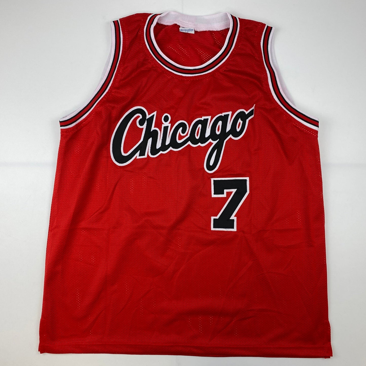 Autographed/Signed Toni Kukoc Chicago Red Basketball Jersey JSA COA