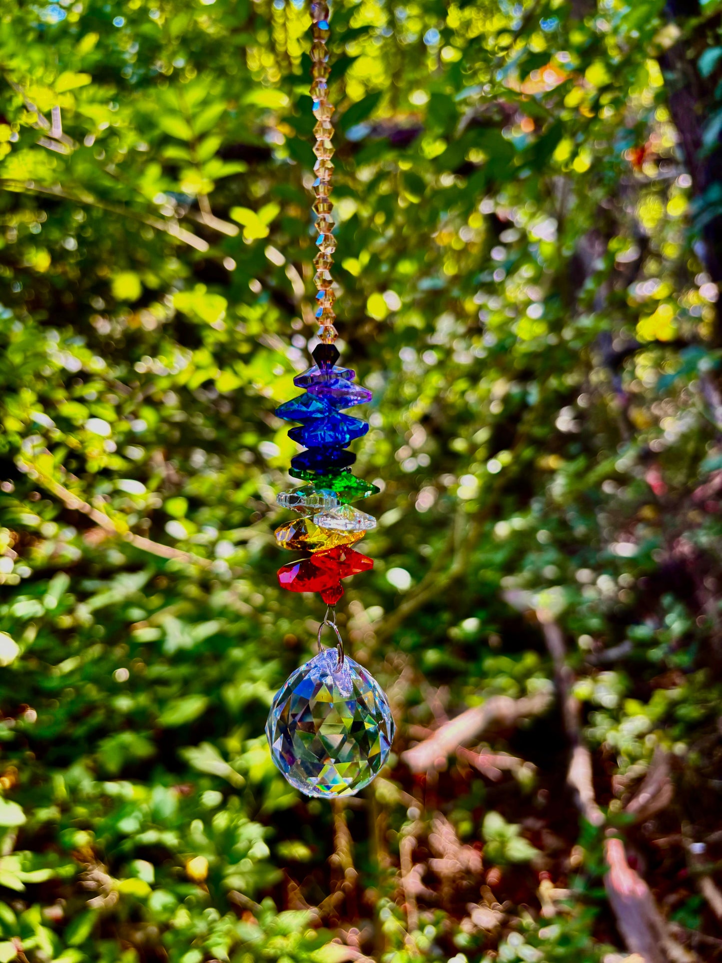 Crystal 7 Chakra Suncatcher– Balance, Harmony & Global Energy
