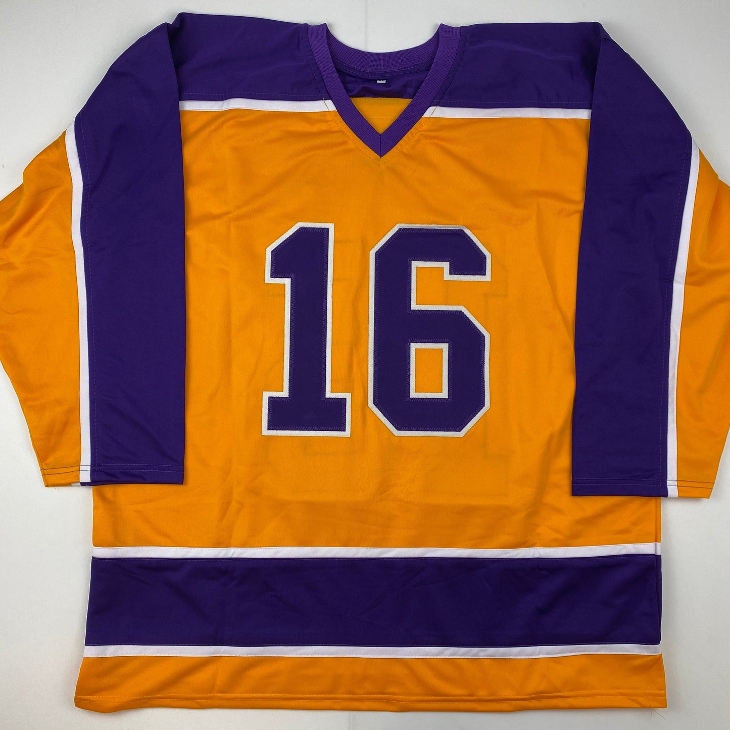 Autographed/Signed Marcel Dionne Los Angeles LA Yellow Hockey Jersey JSA COA