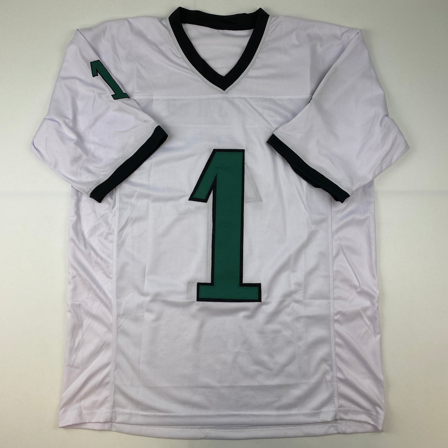 Autographed/Signed Jalen Hurts #1 Philadelphia White Football Jersey JSA COA