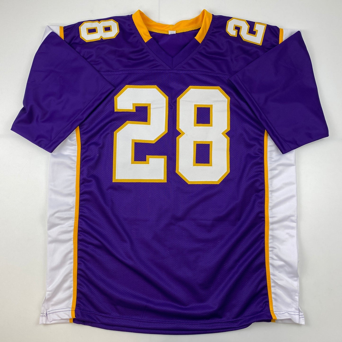 Autographed/Signed Adrian Peterson Minnesota Purple Football Jersey Beckett BAS COA