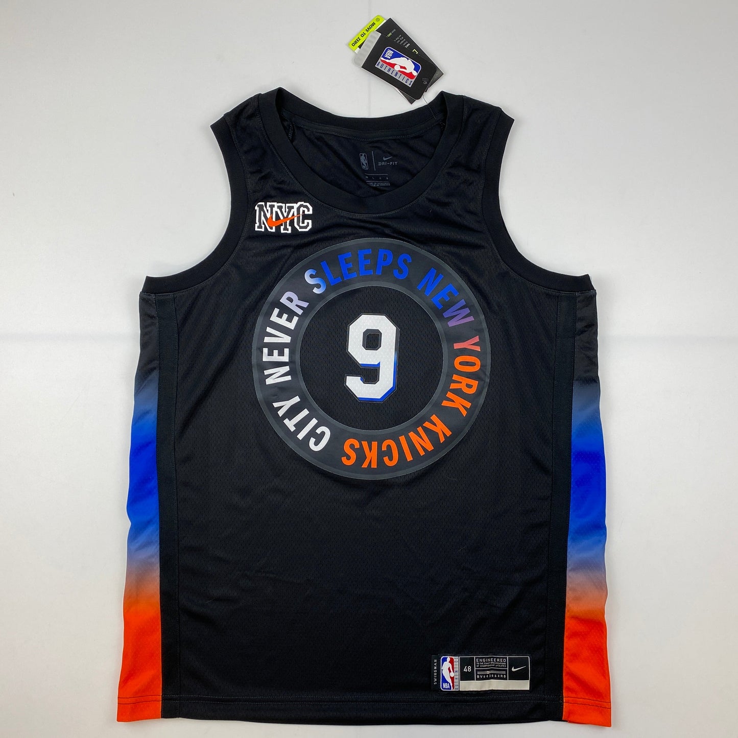 Autographed/Signed RJ R.J. Barrett New York Knicks Black City Basketball Jersey Fanatics COA