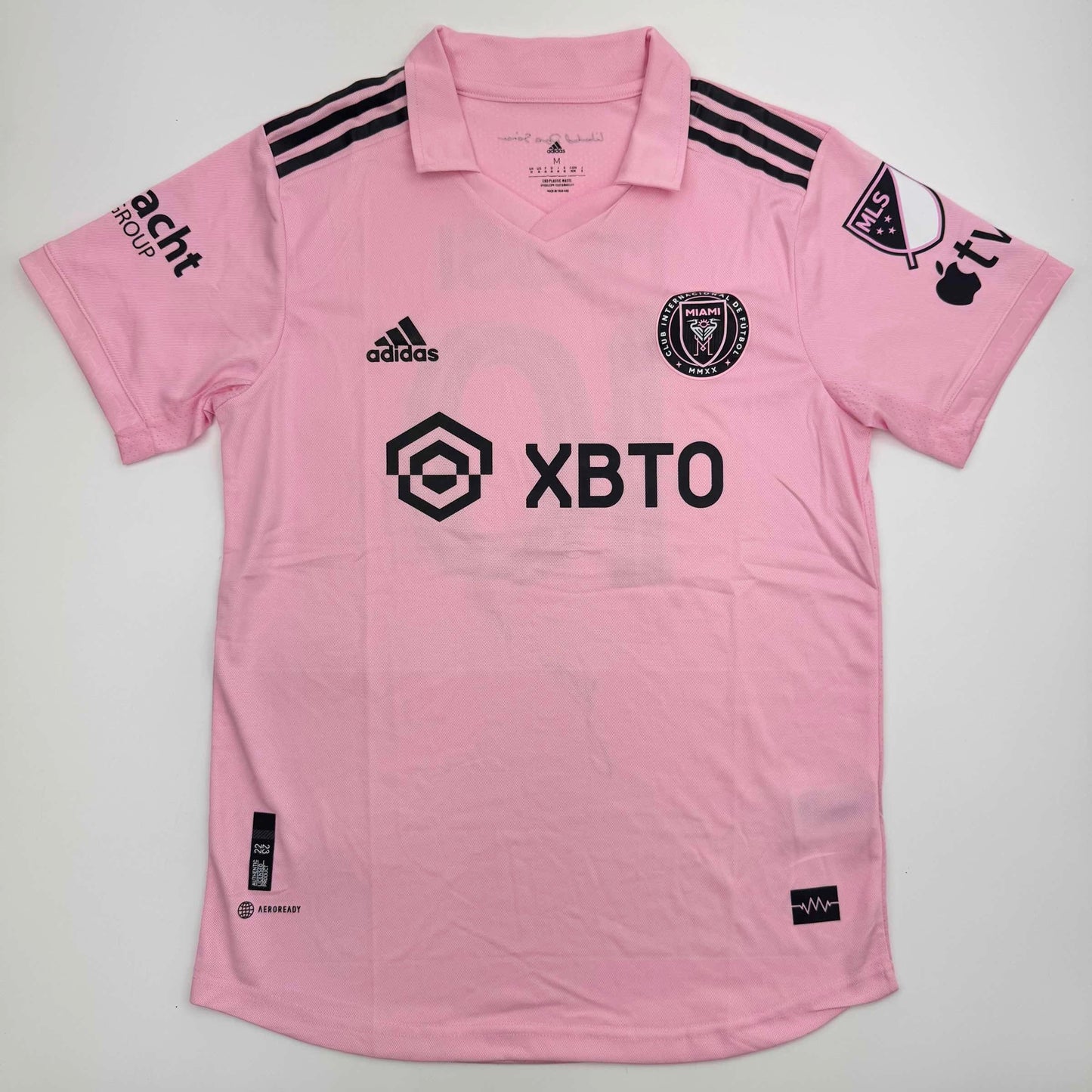 Autographed/Signed Lionel Leo Messi Inter Miami Pink Soccer Jersey Beckett BAS COA