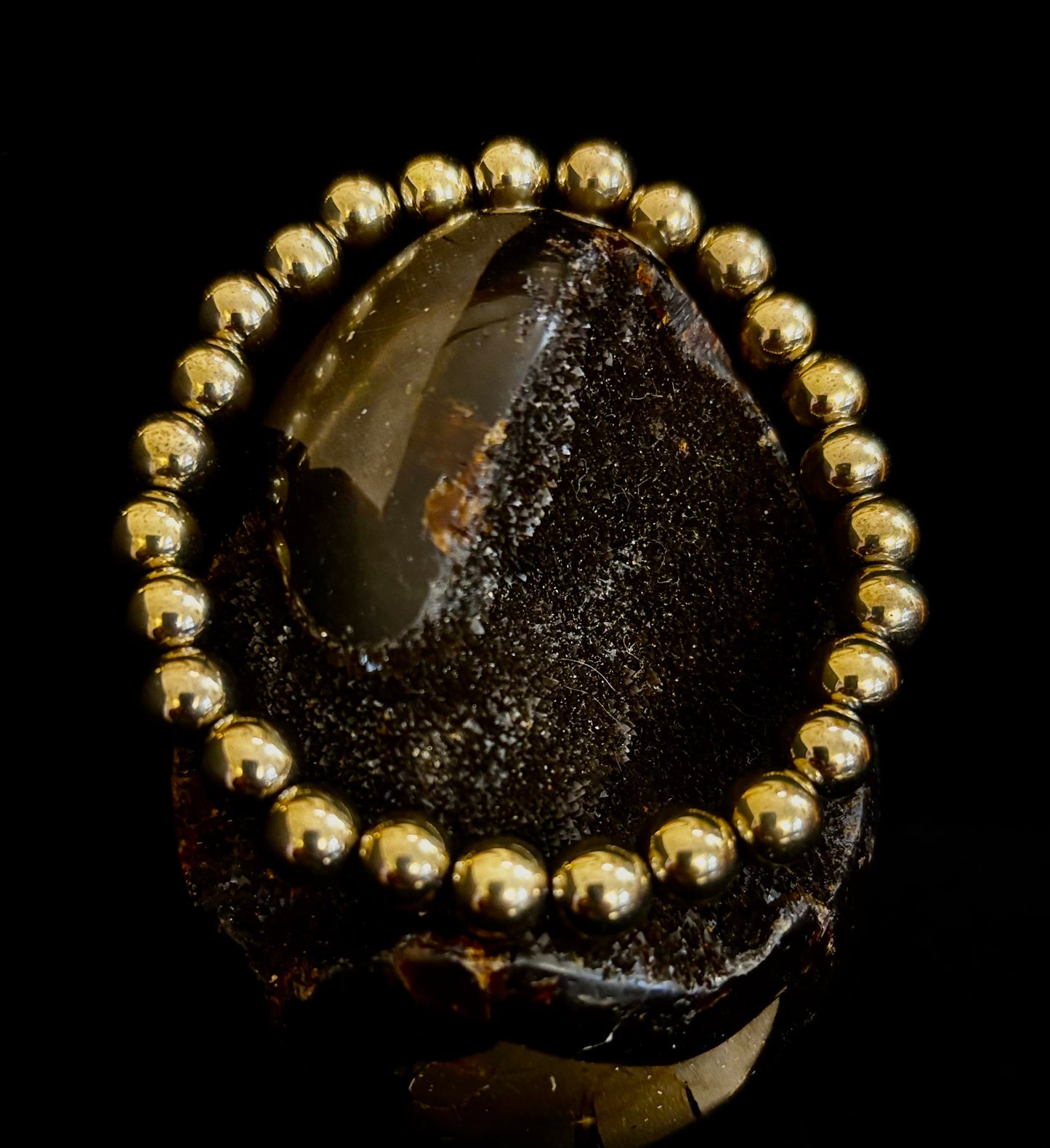 Golden Hematite Healing Bracelet – Strength • Confidence • Balance (8mm or 10mm, Medium Wrists)