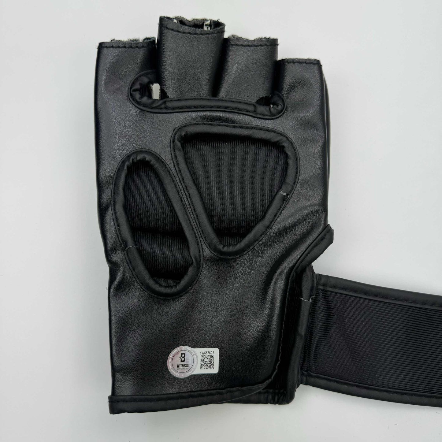 Autographed/Signed Merab Dvalishvili White Fighting Glove Beckett BAS COA Auto