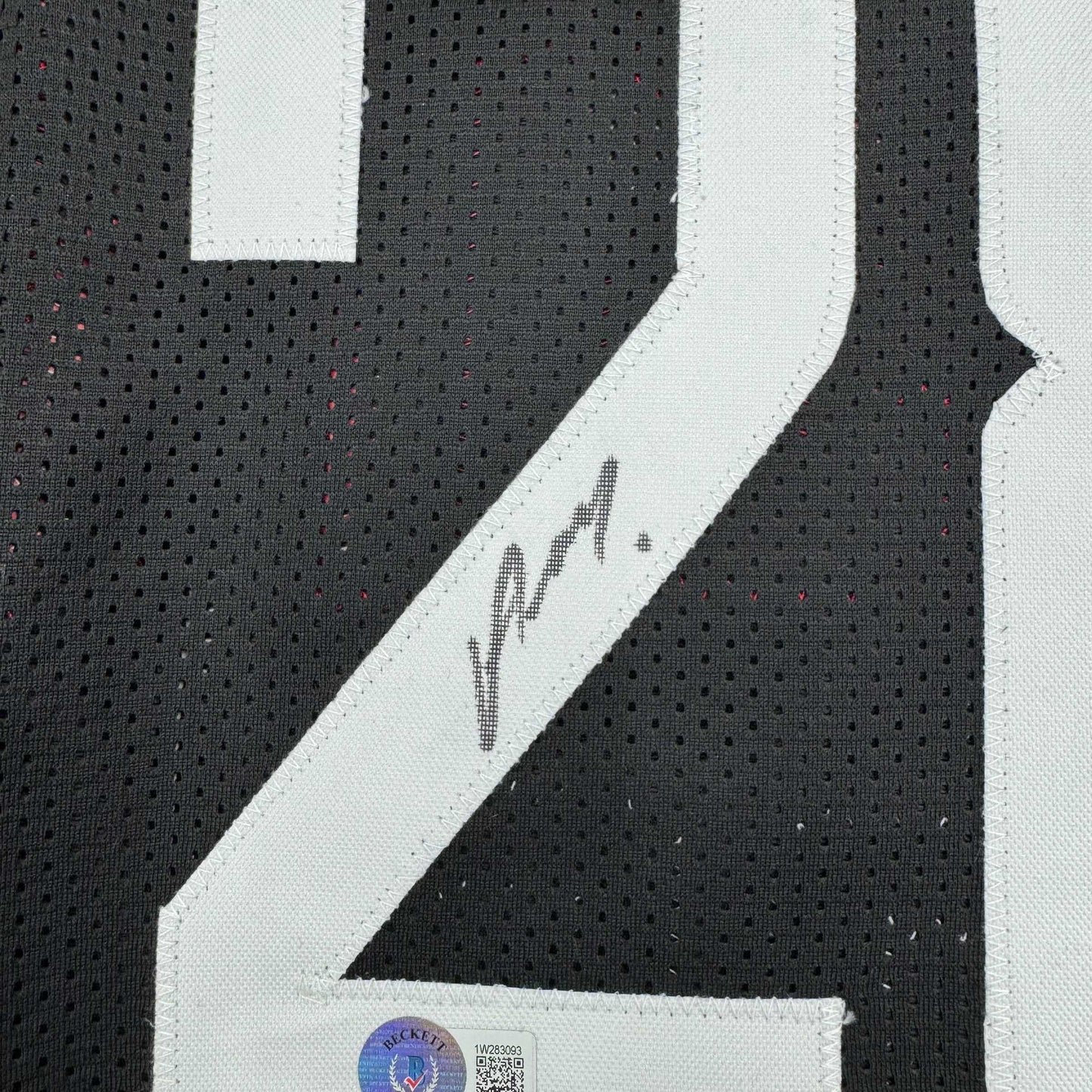 Framed Autographed/Signed Alperen Sengun 35x39 Houston Black Basketball Jersey Beckett BAS COA