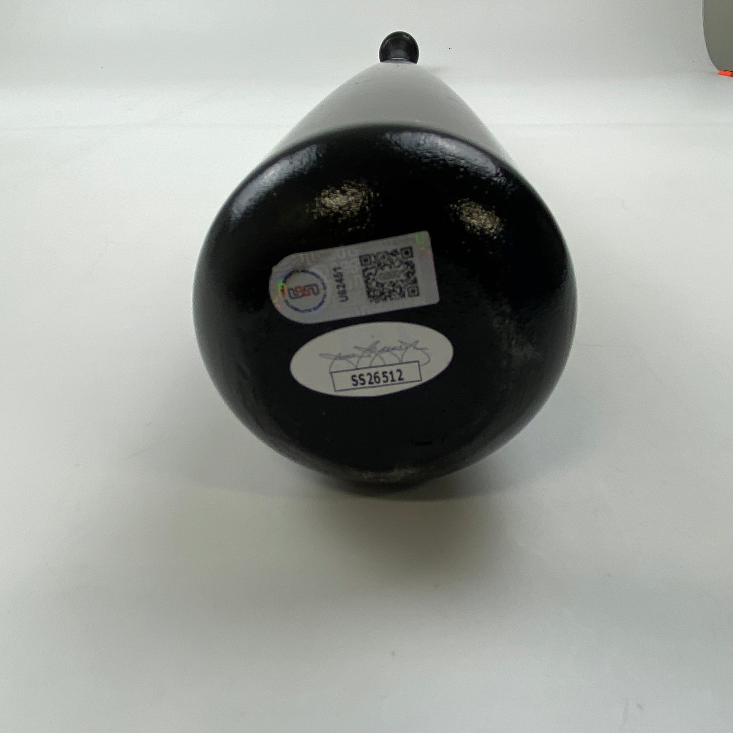 Autographed/Signed Vladimir Guerrero Jr. Toronto Blue Jays Rawlings Pro Black Baseball Bat JSA COA