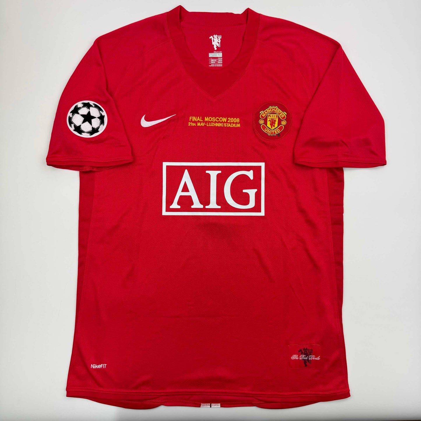 Autographed/Signed Cristiano Ronaldo Manchester United Red Soccer Jersey Beckett BAS COA