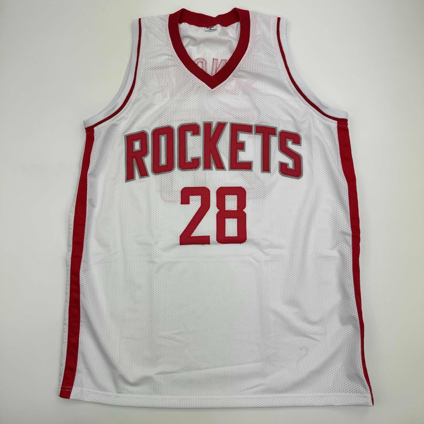 Autographed/Signed Alperen Sengun Houston White Basketball Jersey Beckett BAS COA