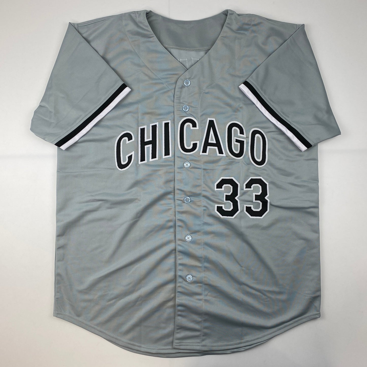 Autographed/Signed Lance Lynn Chicago Grey Baseball Jersey Beckett BAS COA