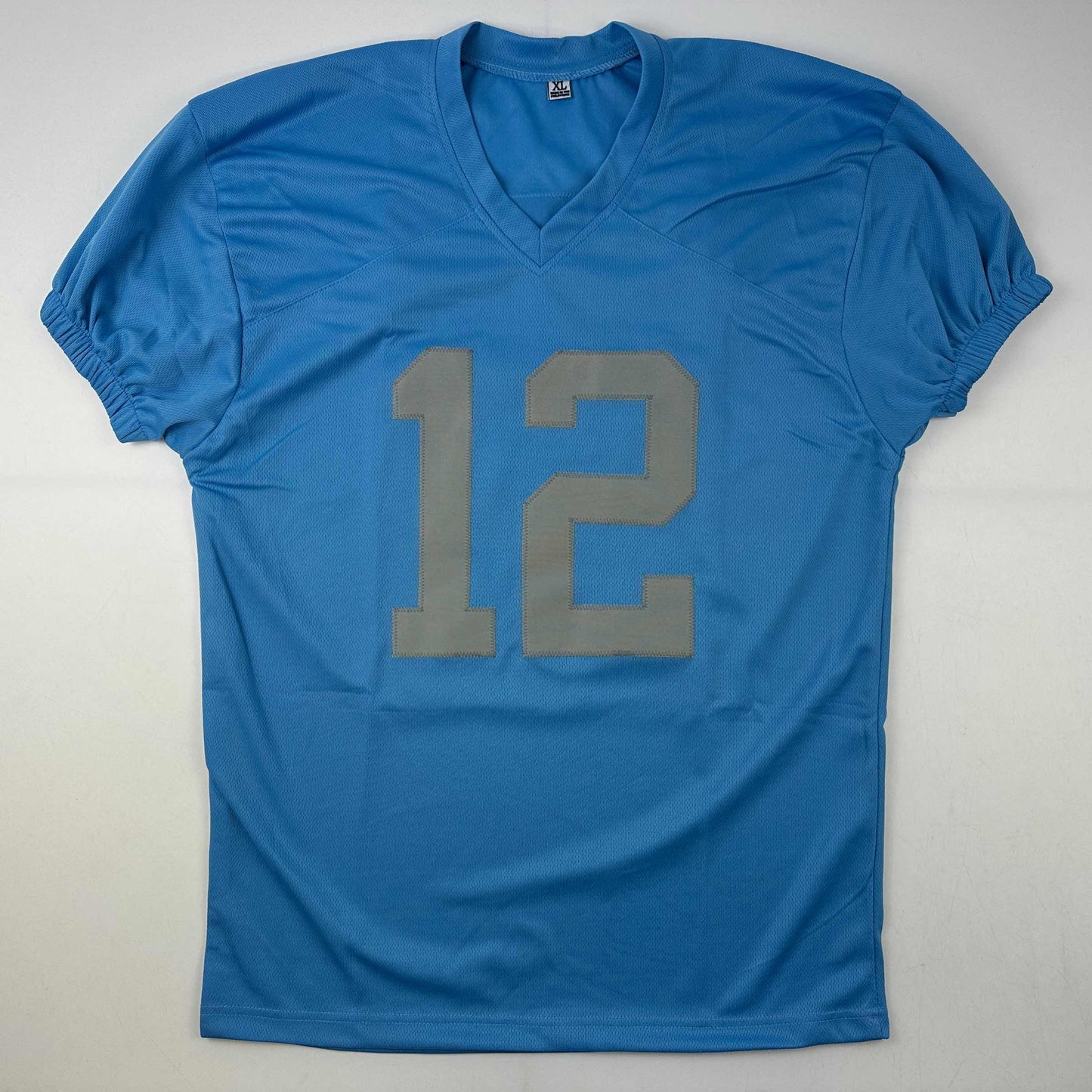 Autographed/Signed Hendon Hooker Detroit Retro Blue Football Jersey JSA COA