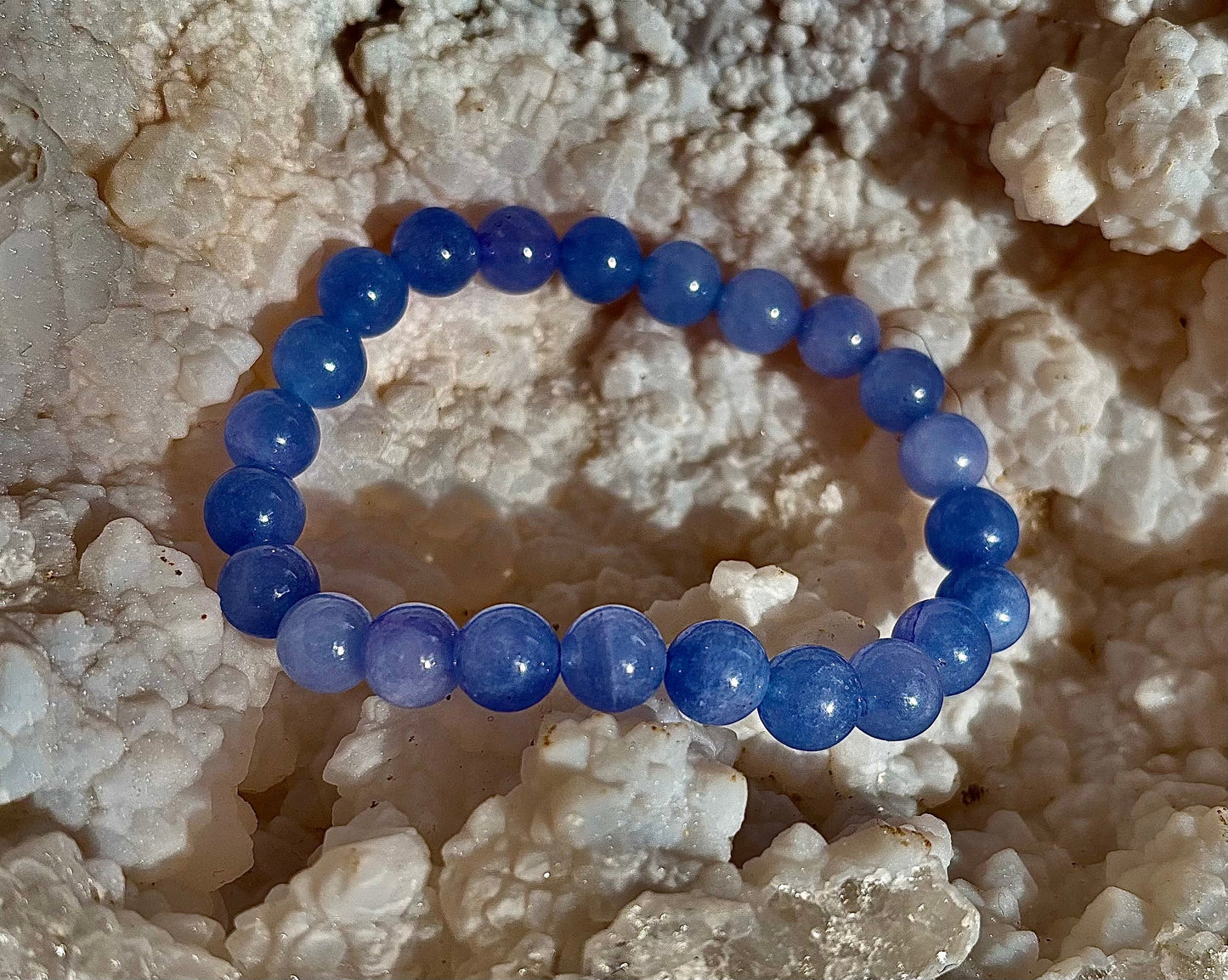 Celestine Serenity Bracelet | Handcrafted Energy Beads for Peace & Spiritual Connection