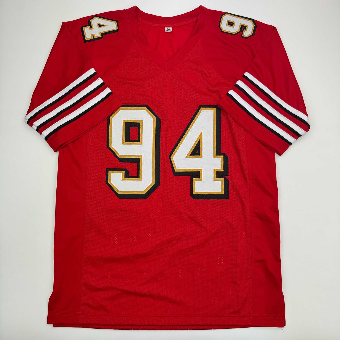 Autographed/Signed Charles Haley San Francisco Red Alternate Football Jersey JSA COA