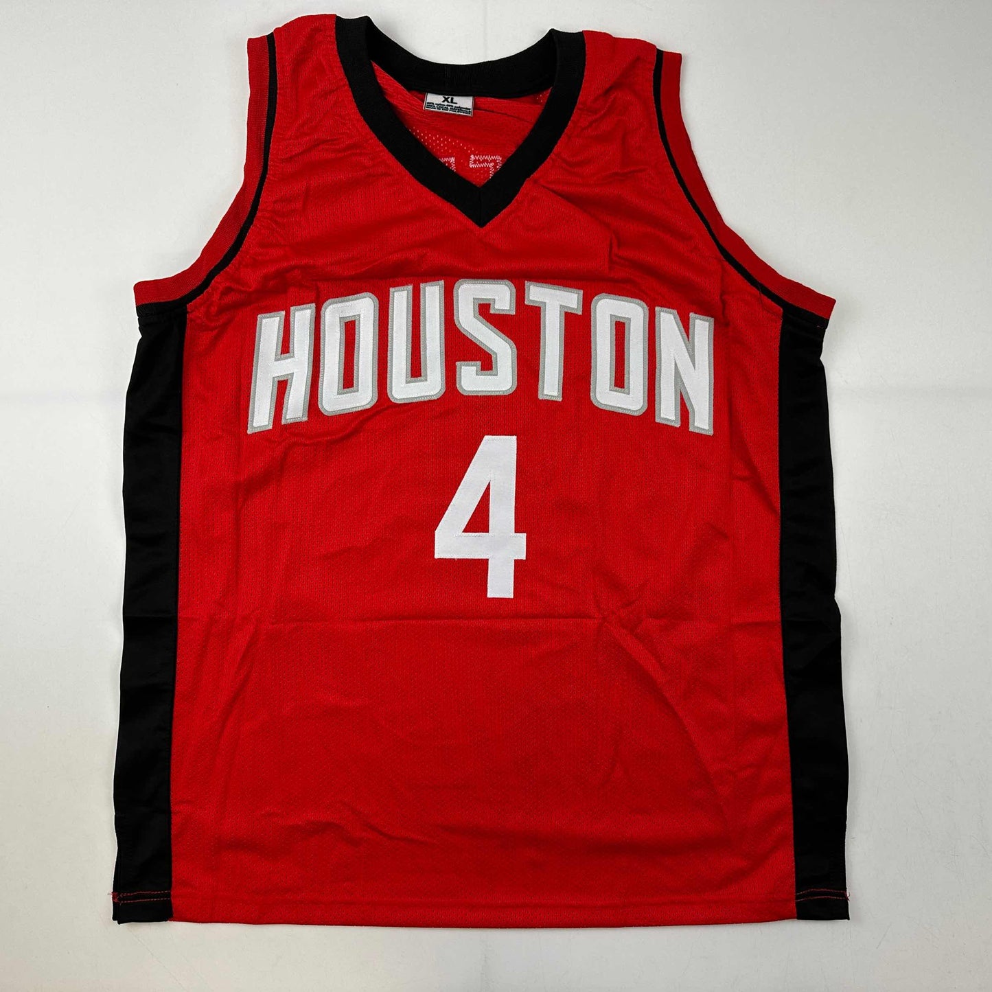 Autographed/Signed Jalen Green #4 Houston Red Basketball Jersey JSA COA