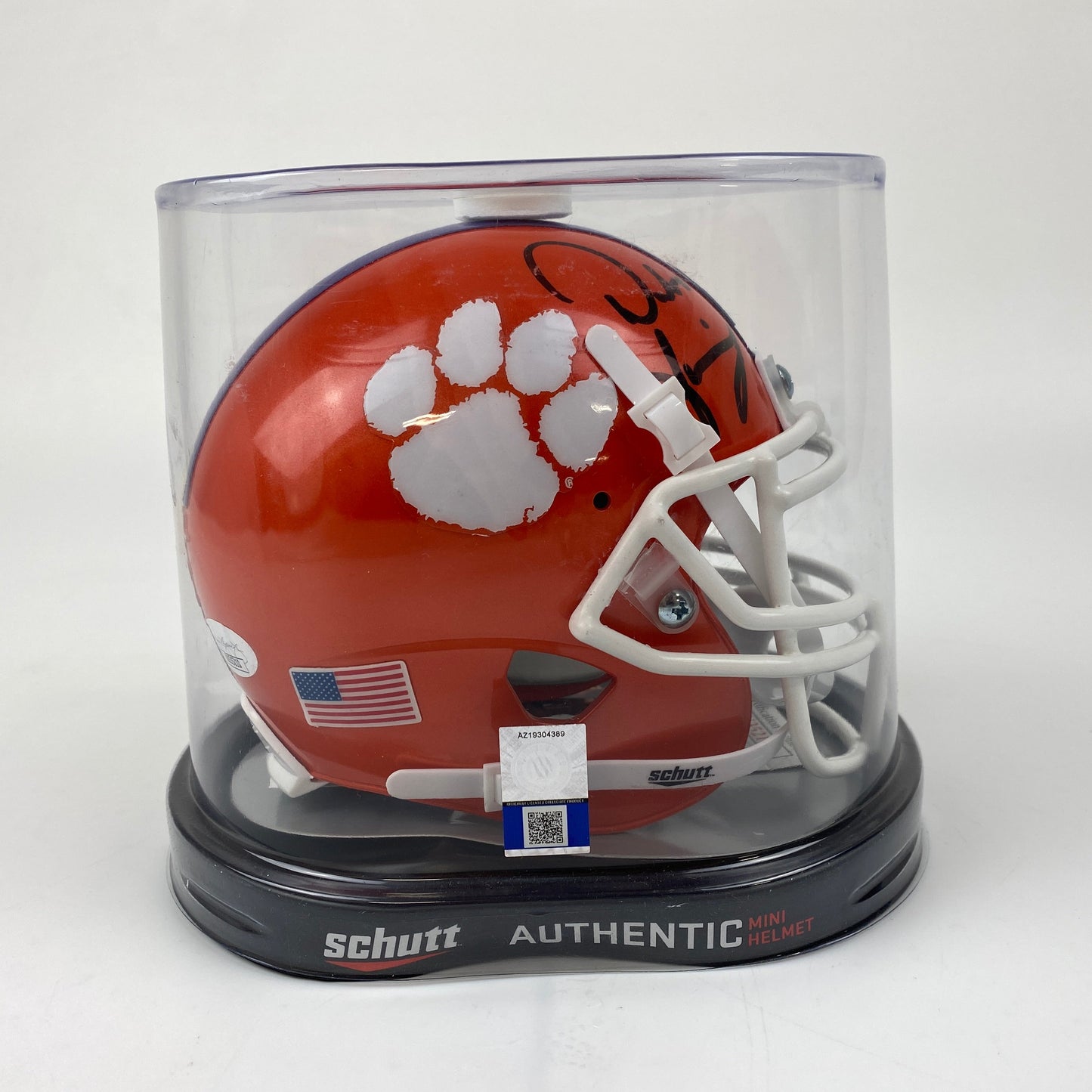 Autographed/Signed Dabo Swinney Clemson Tigers 2016 National Champions Mini College Football Helmet JSA COA