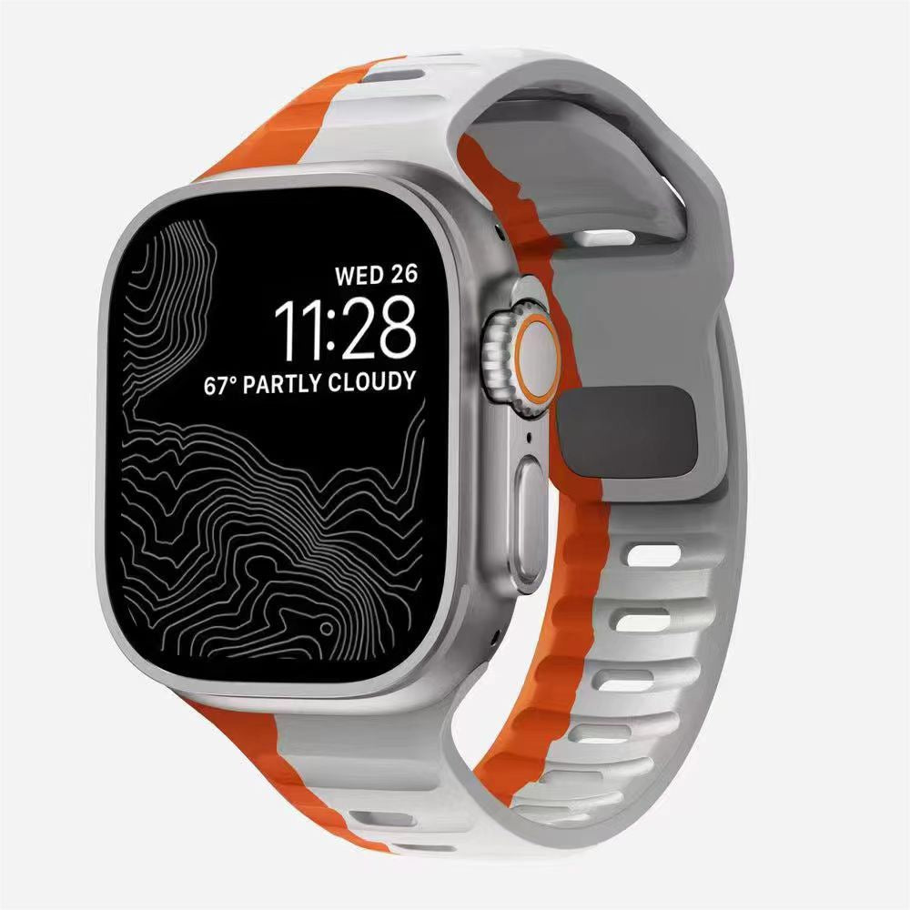 Silicone Reverse-buckle Watch Band